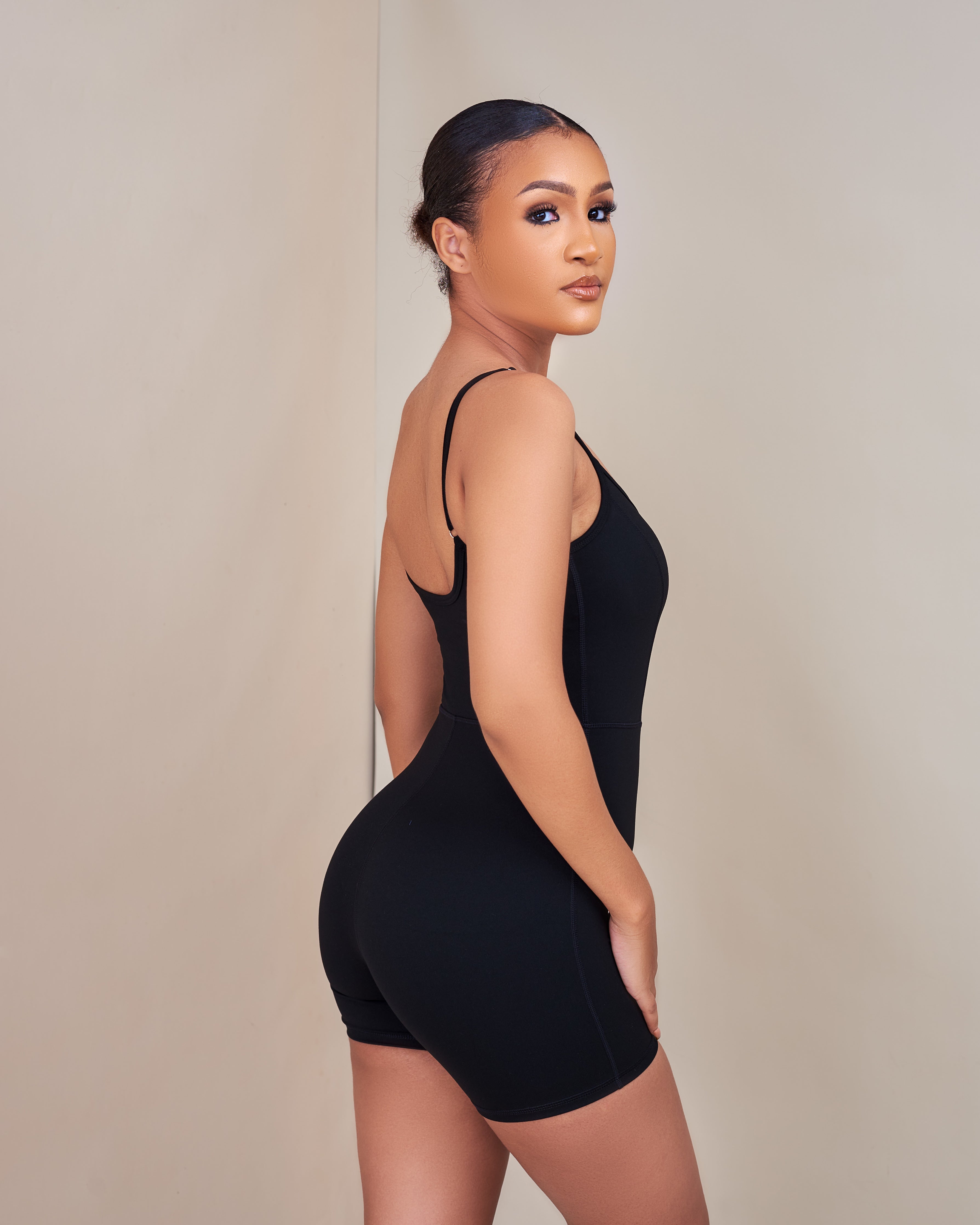 Leslie Bustier Detailed Romper