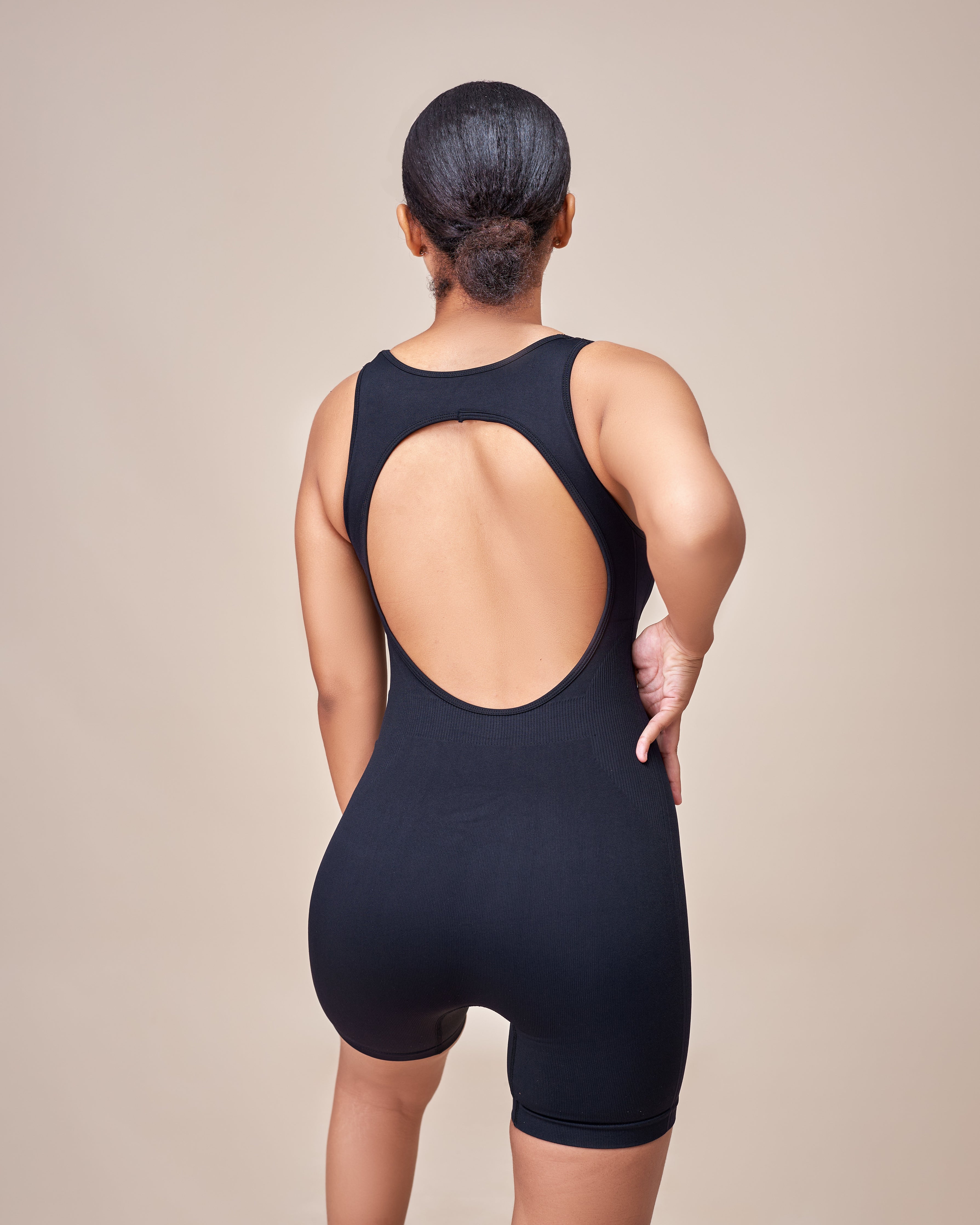 Molly Halter Backless Romper