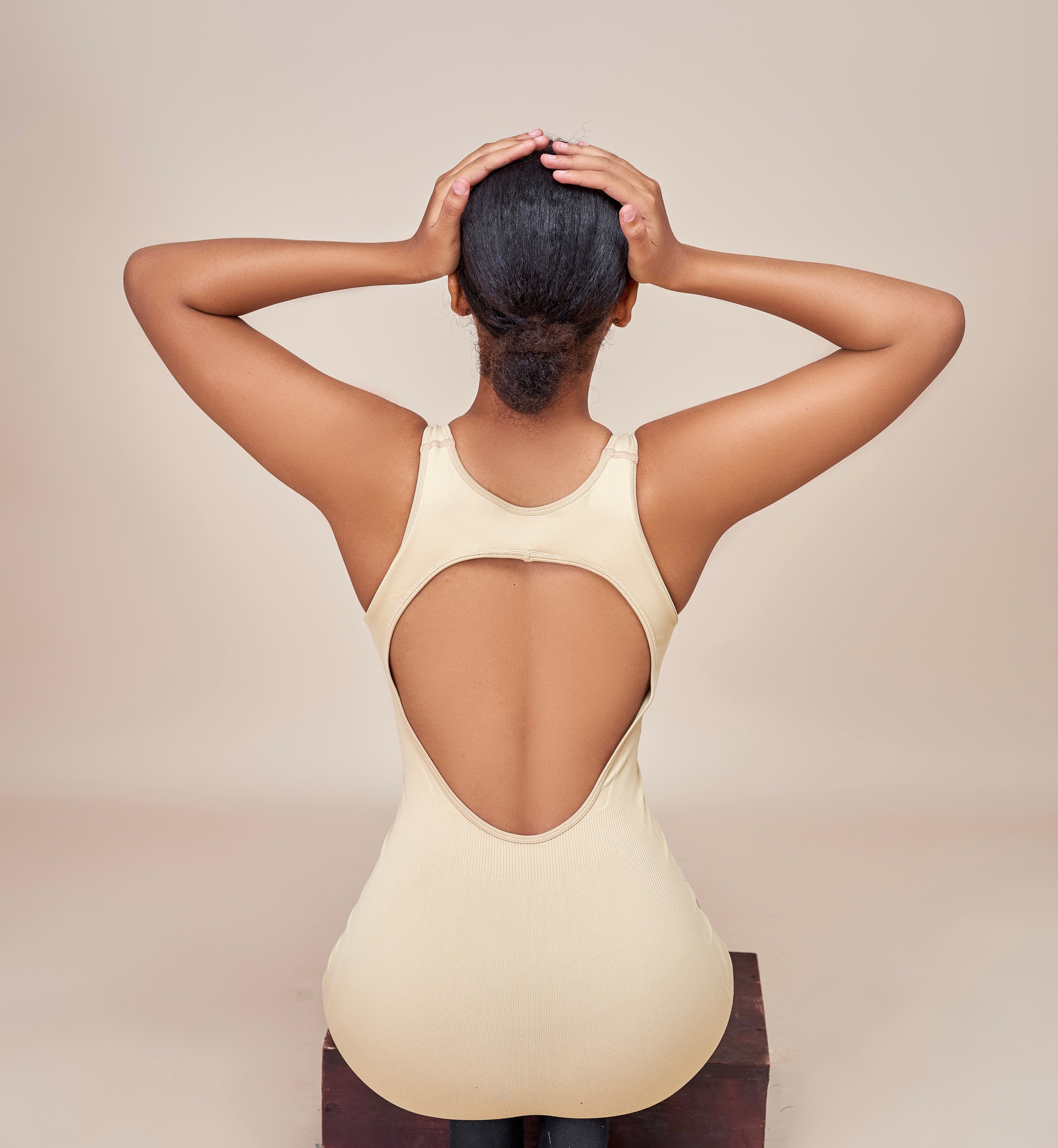 Molly Halter Backless Romper
