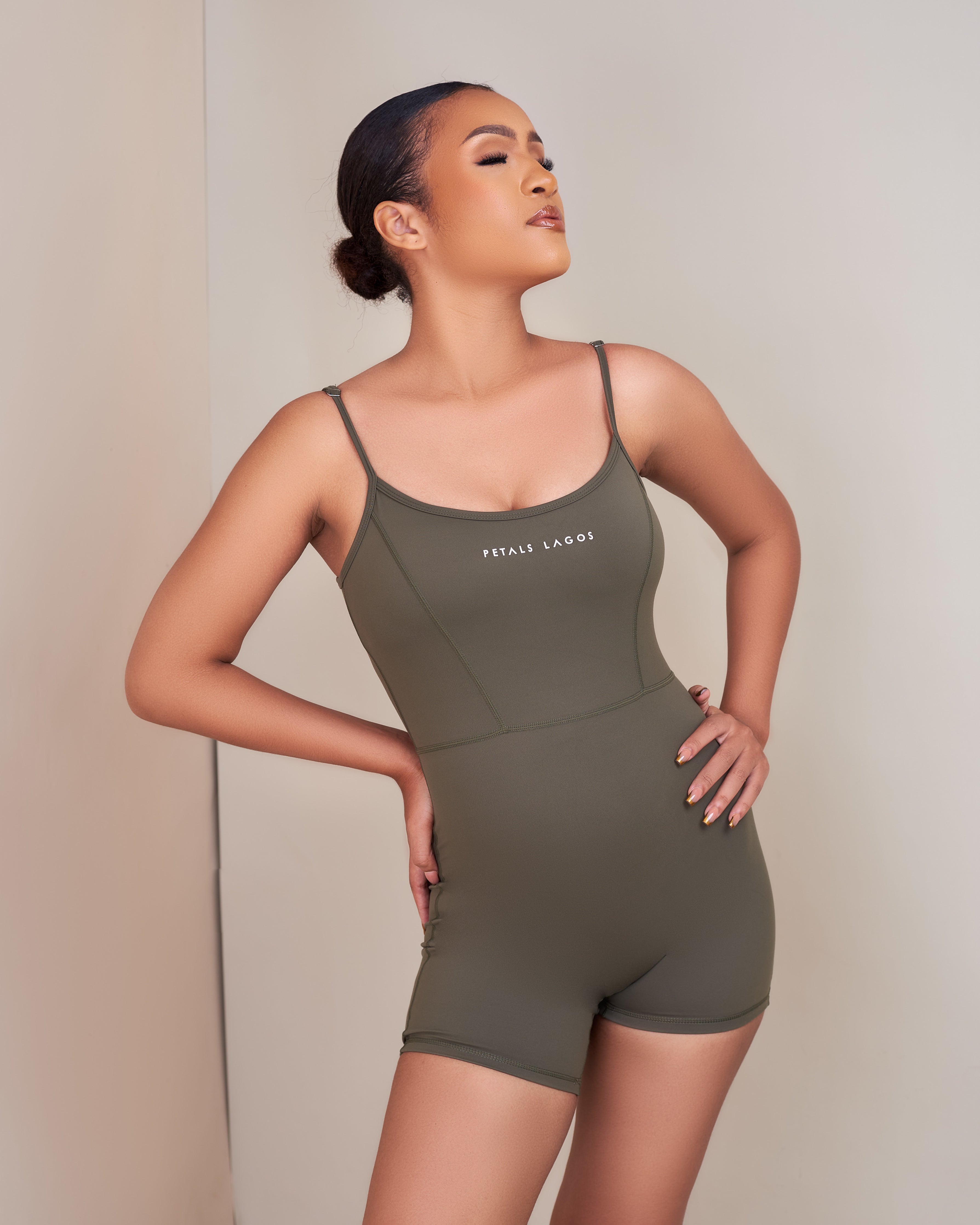 Leslie Bustier Detailed Romper