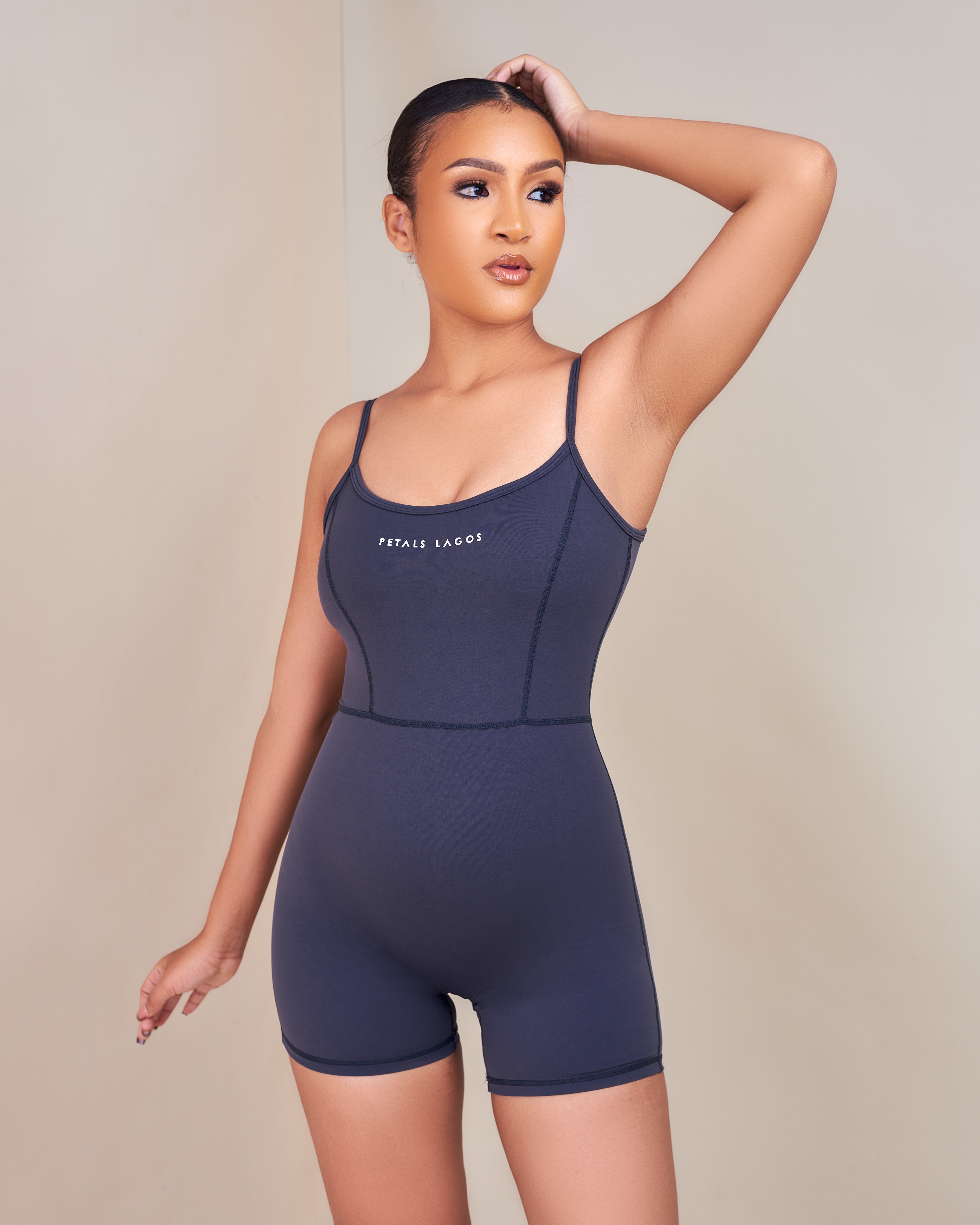 Leslie Bustier Detailed Romper