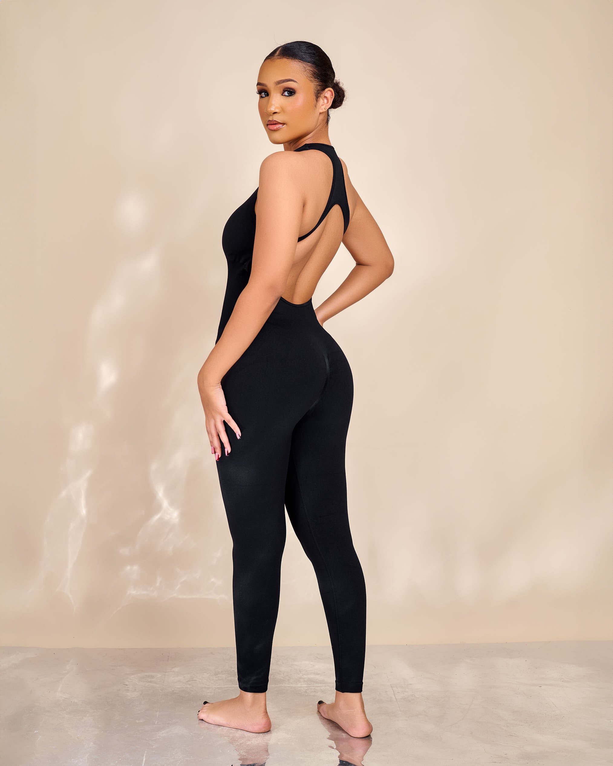 Elora Ribbed Halter Jumpsuit