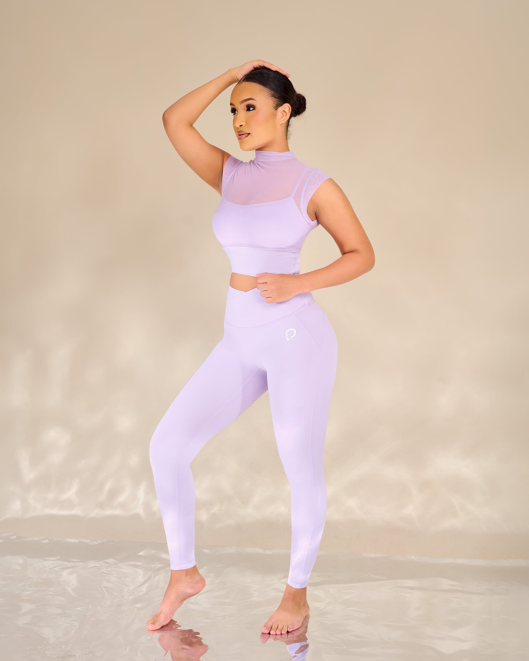 Shia Mesh Detailed Leggings Set