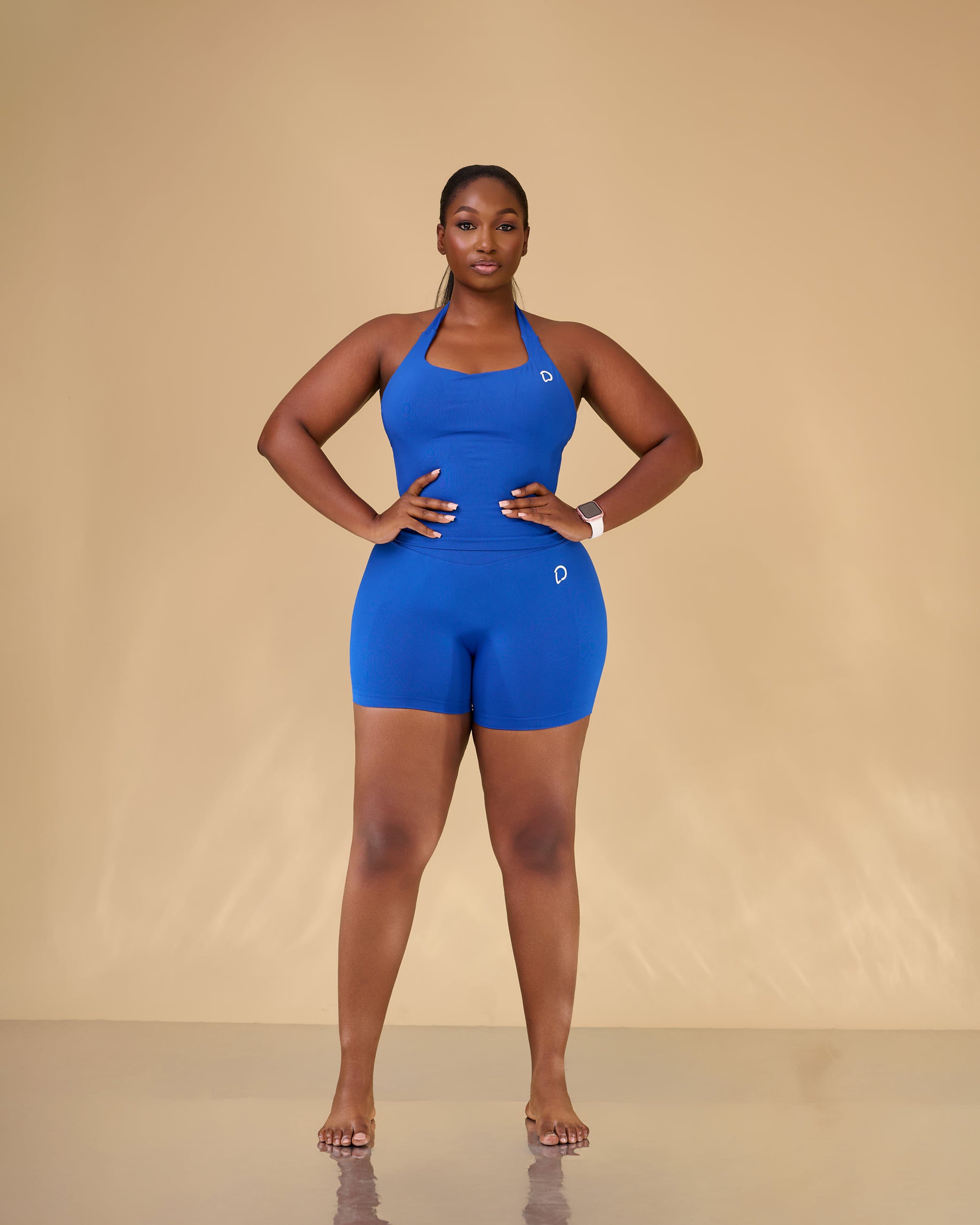 Naya Sculpt Halter Shorts Set