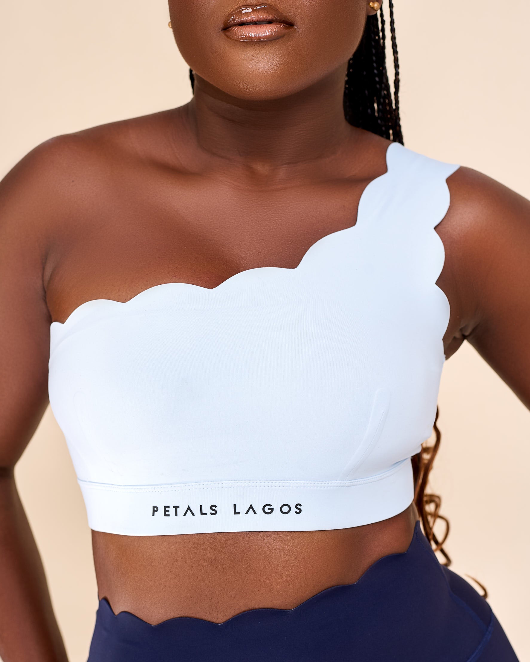 Akayda Monostrap Scalloped Hem Detailed Leggings Set