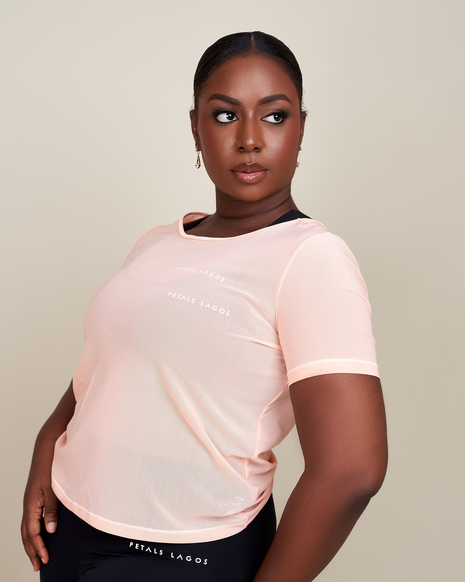 Kiki Mesh Twist Detailed Top