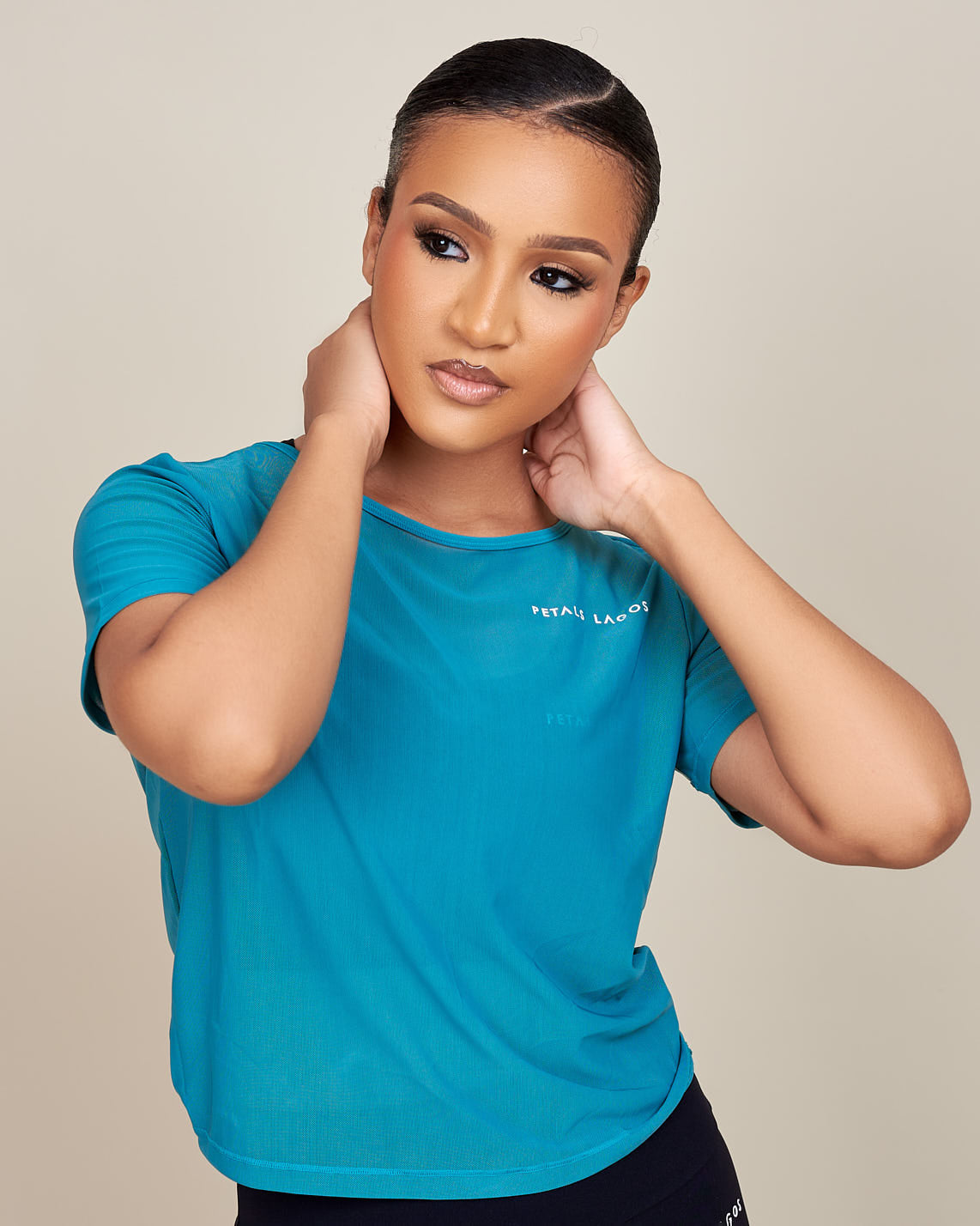 Kiki Mesh Twist Detailed Top