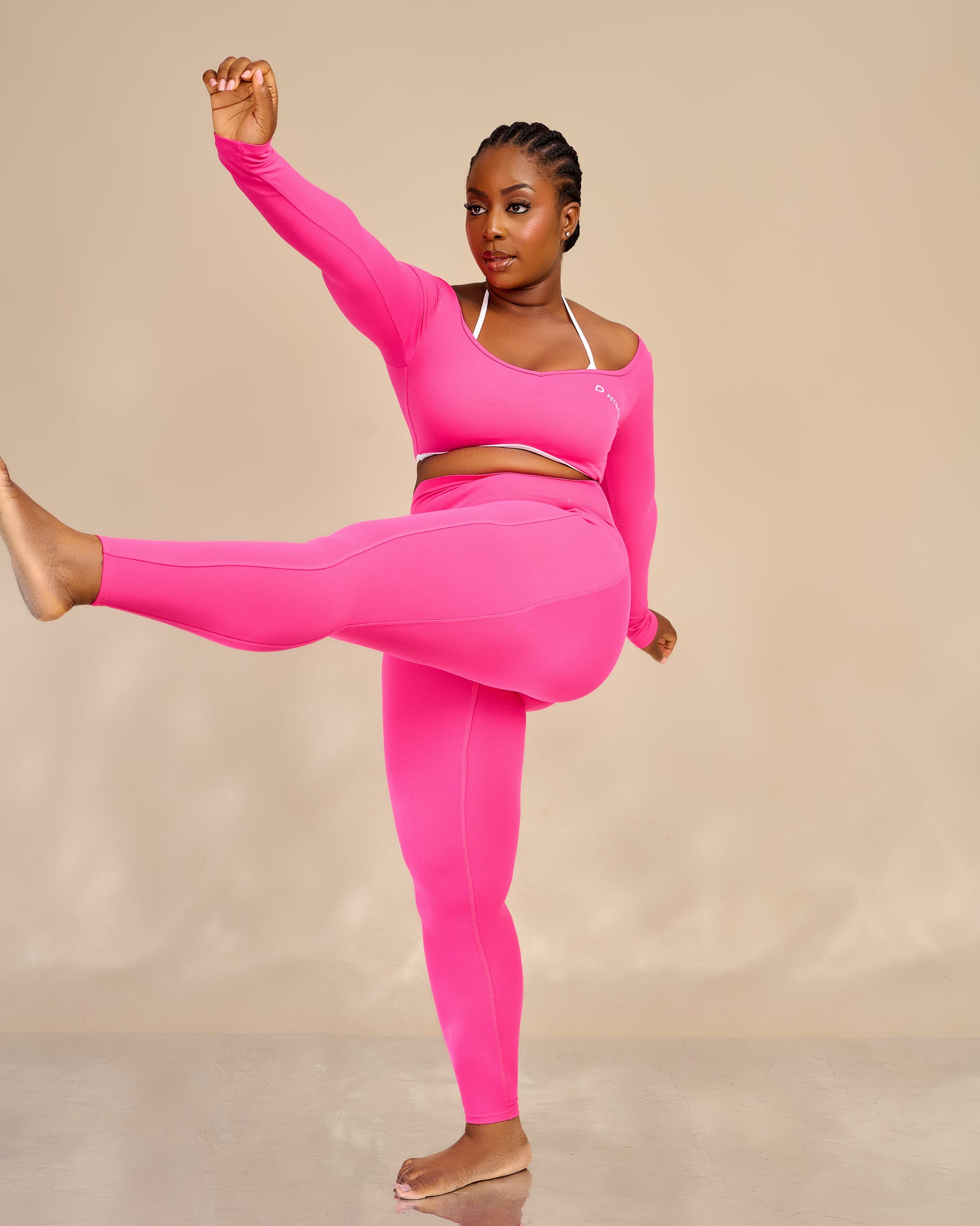 Nonie Halter Open Back Leggings Set