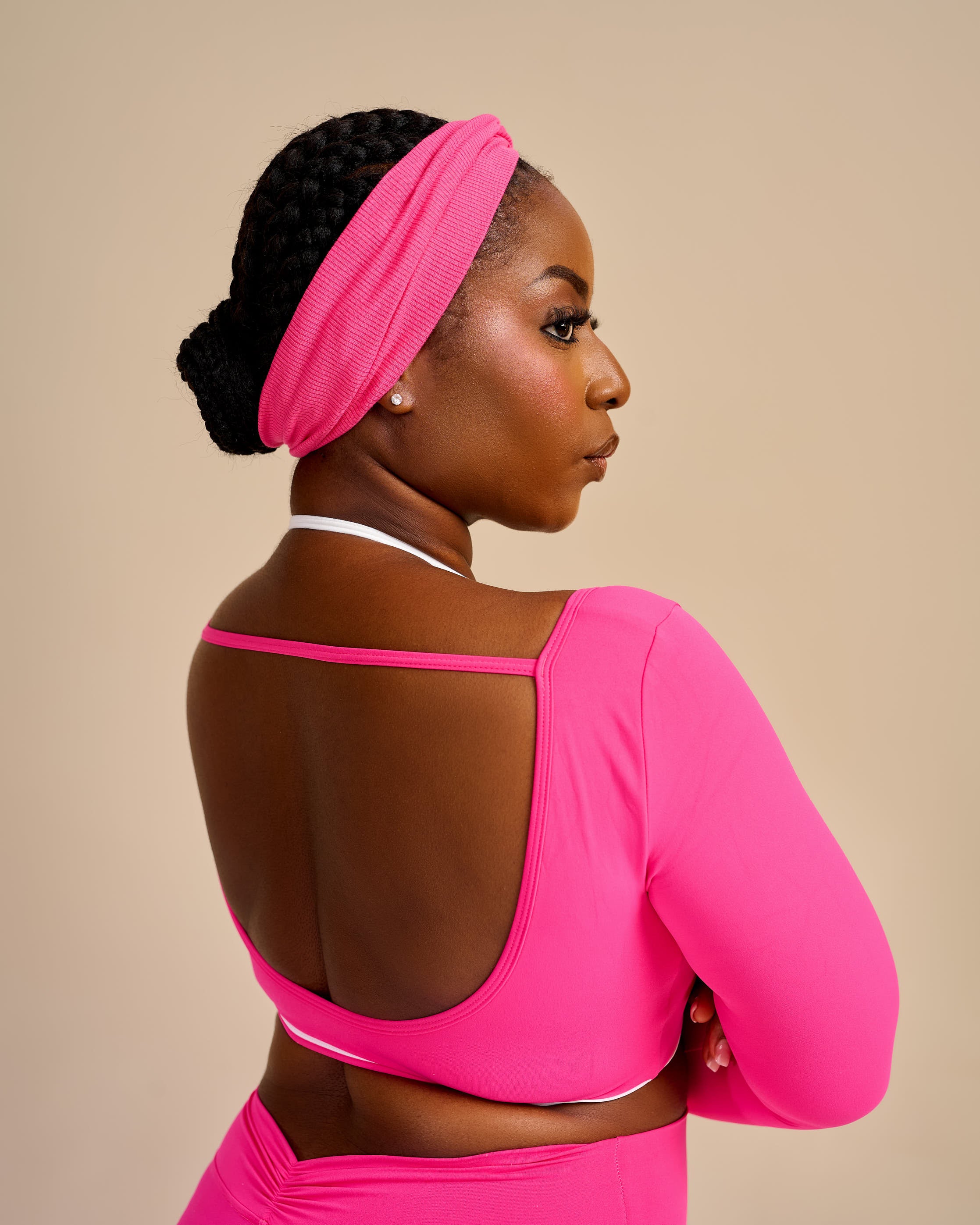 Nonie Halter Open Back Leggings Set