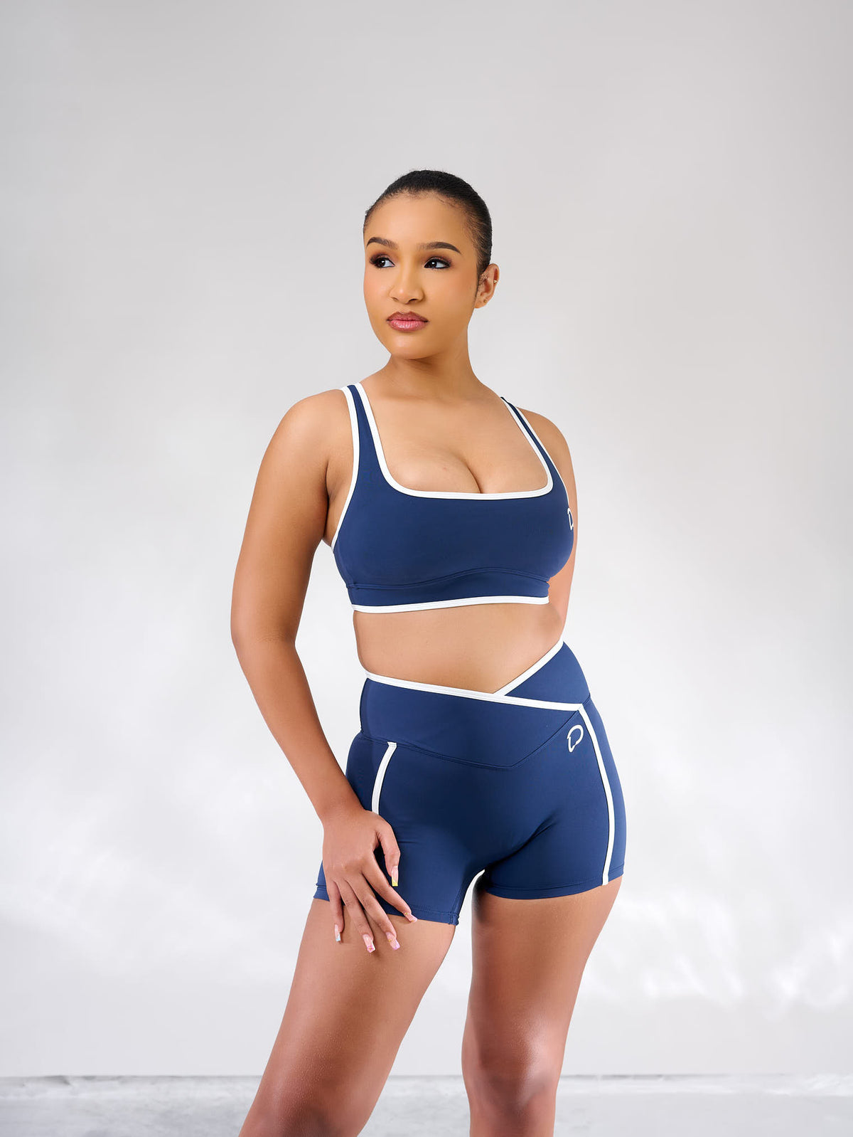 Sade Contrast Sculpt Shorts Set