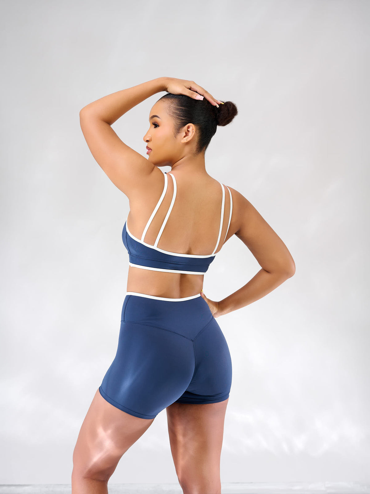 Sade Contrast Sculpt Shorts Set