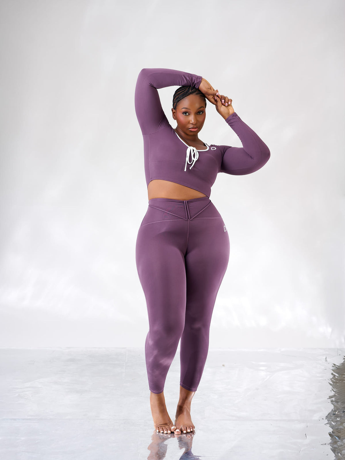 Ire Tie-Front Sculpt Leggings Set