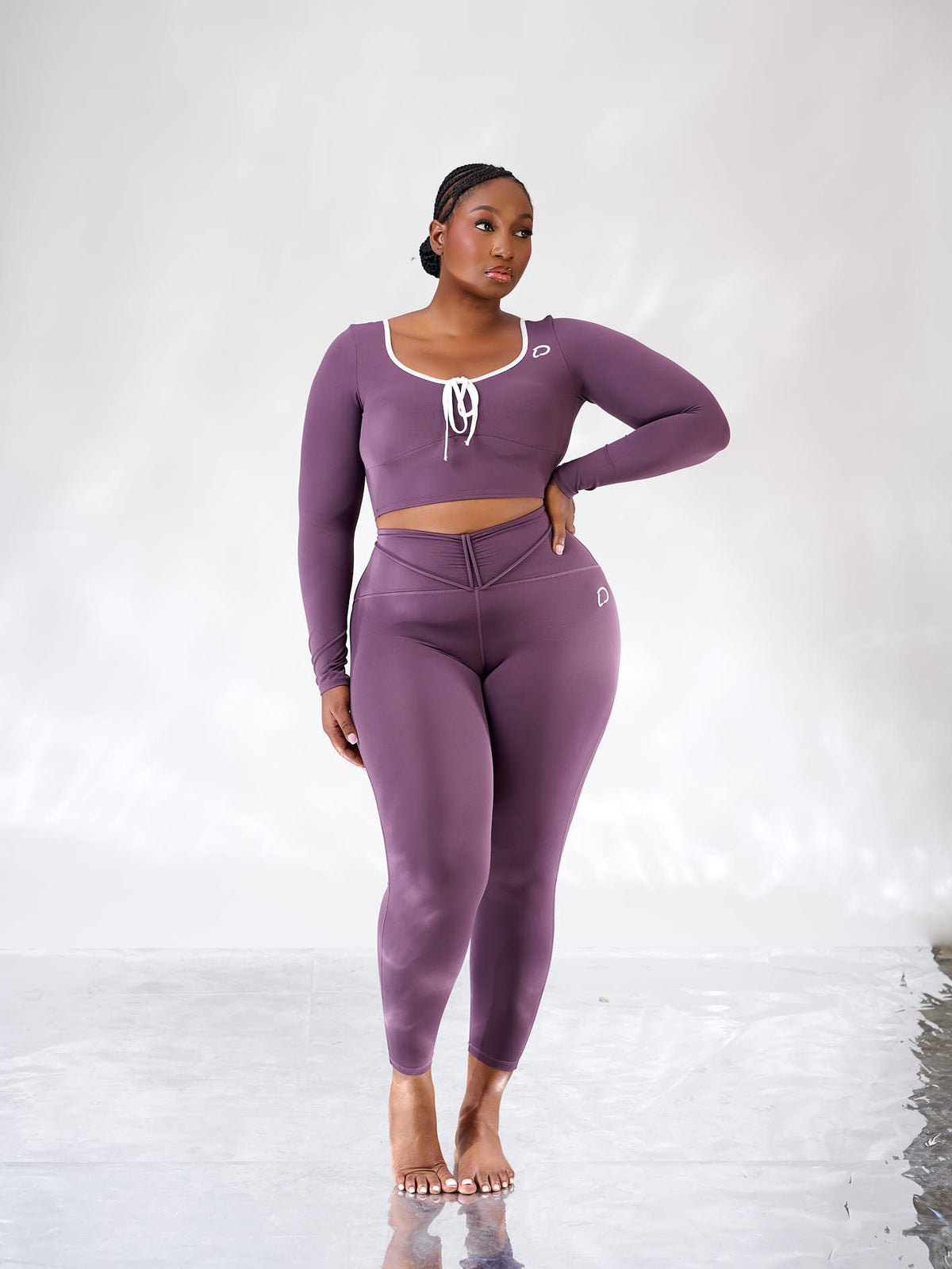 Ire Tie-Front Sculpt Leggings Set