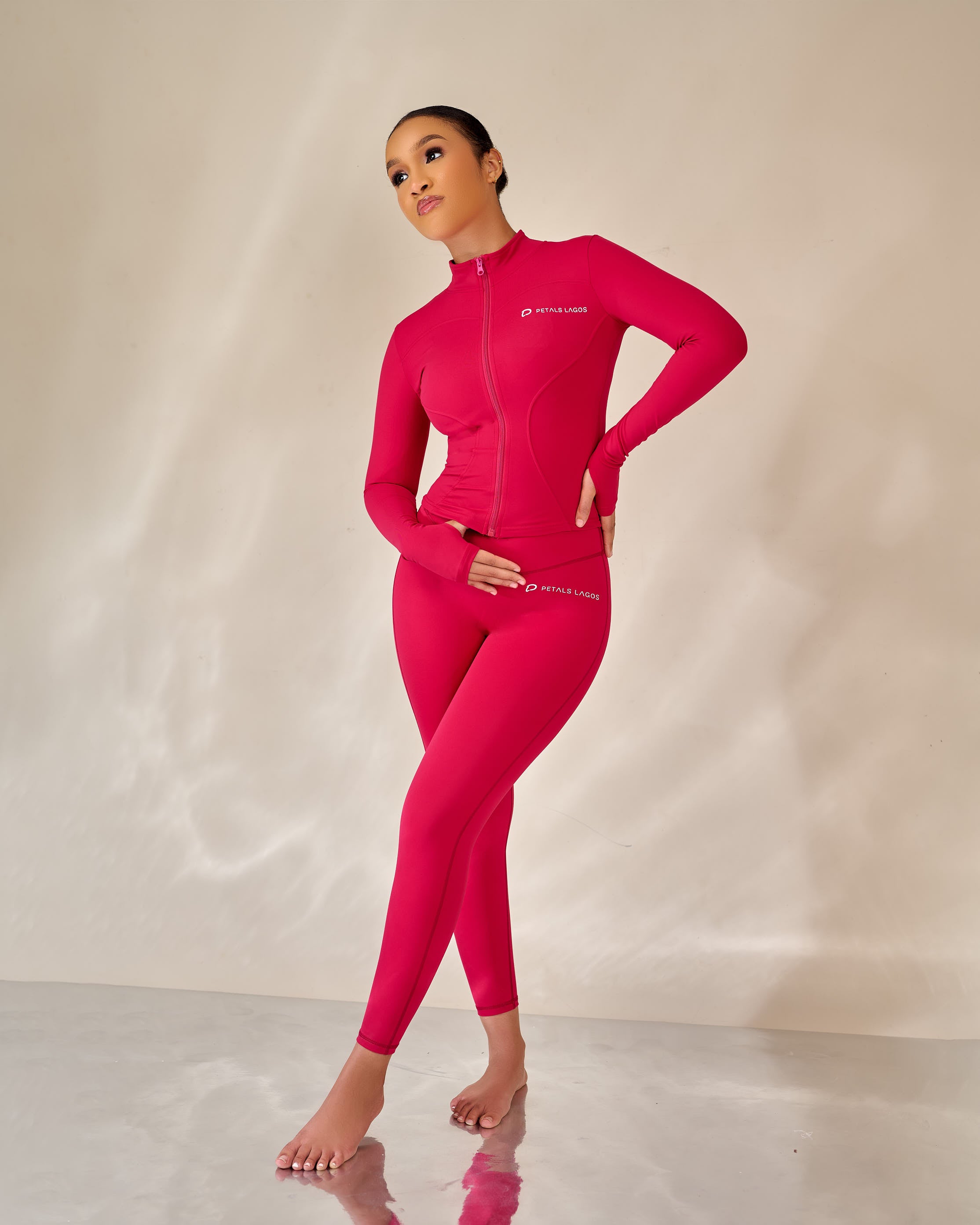 Elsie Define Zip - Up Leggings Set