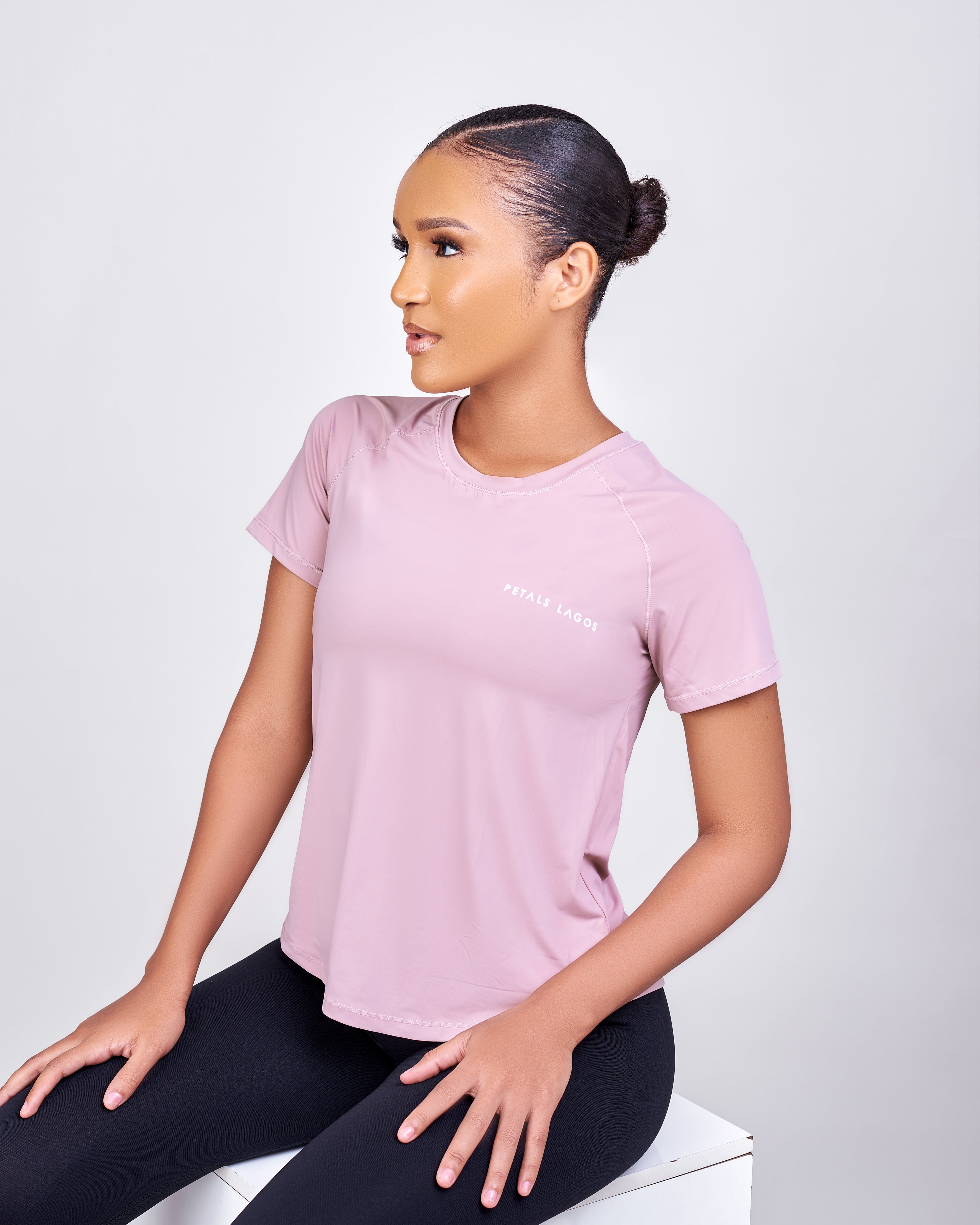 Zinnie Mesh Detail Loose Fit Short - Sleeve Oversized Top