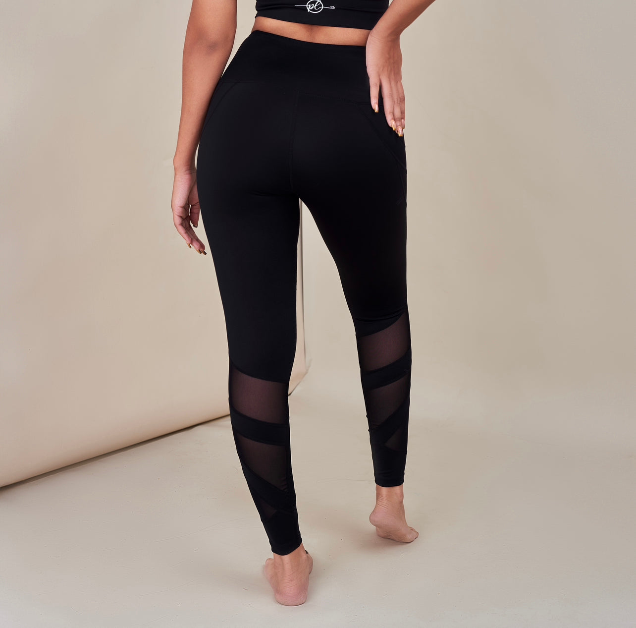 Eli Mesh Detailed High Waist Leggings