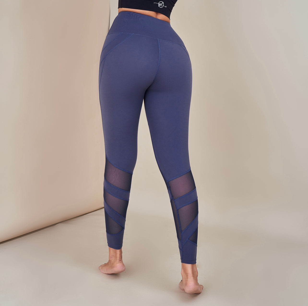 Eli Mesh Detailed High Waist Leggings