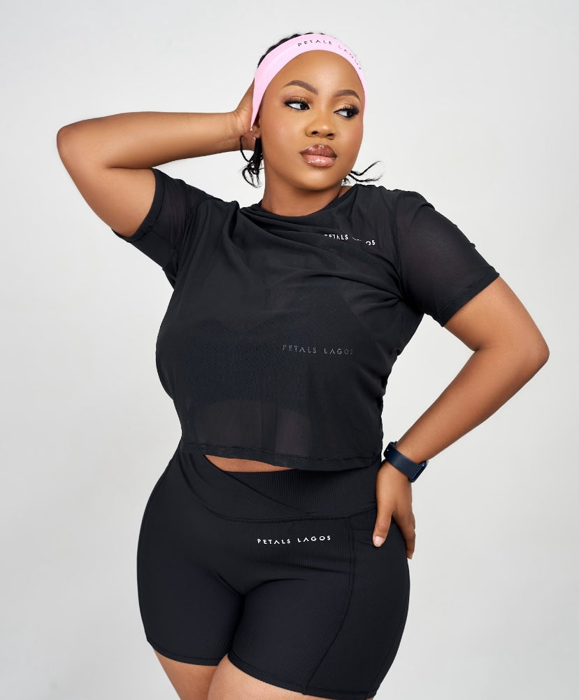 Kiki Mesh Twist Detailed Top