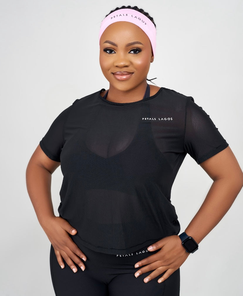 Kiki Mesh Twist Detailed Top