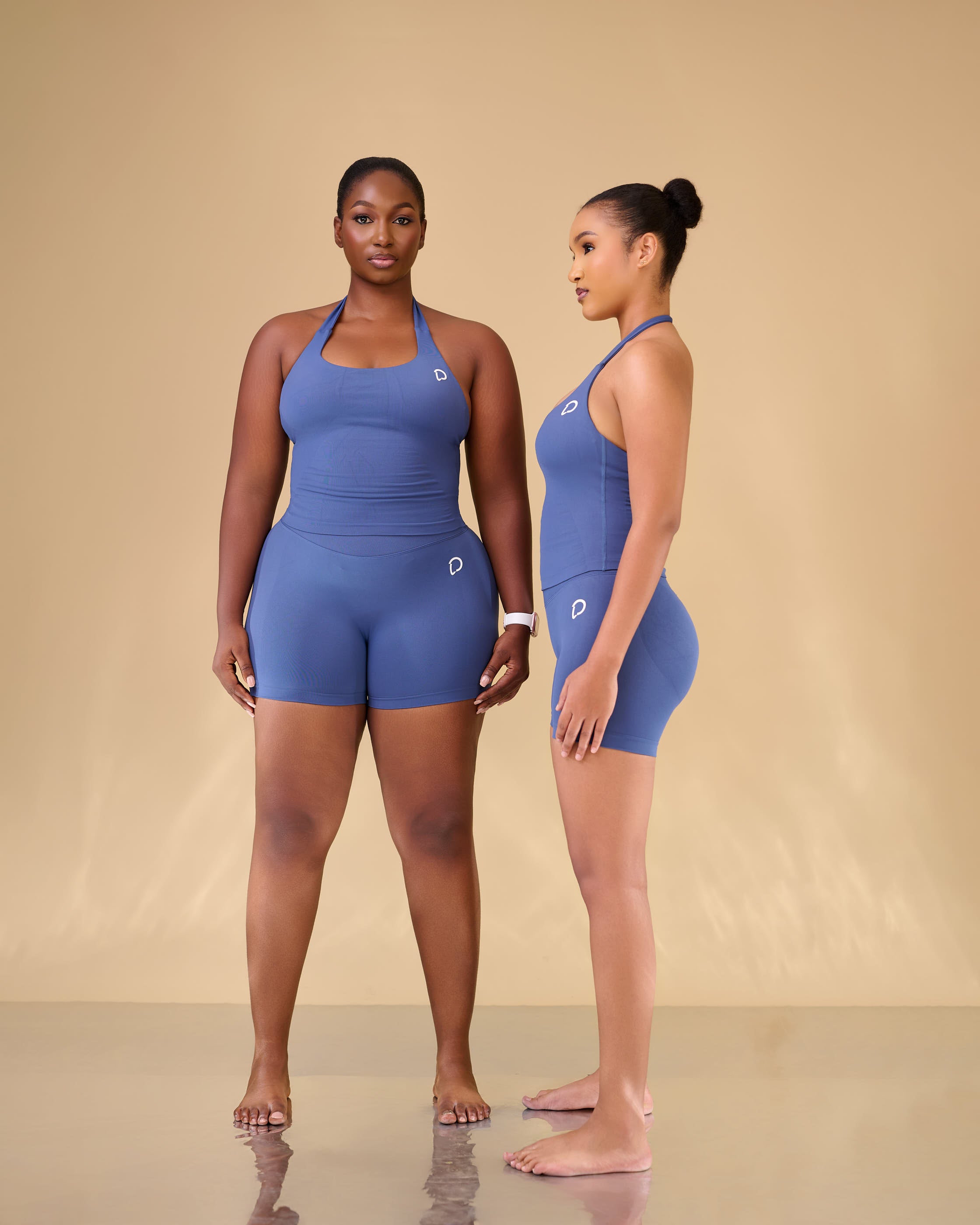 Naya Sculpt Halter Shorts Set