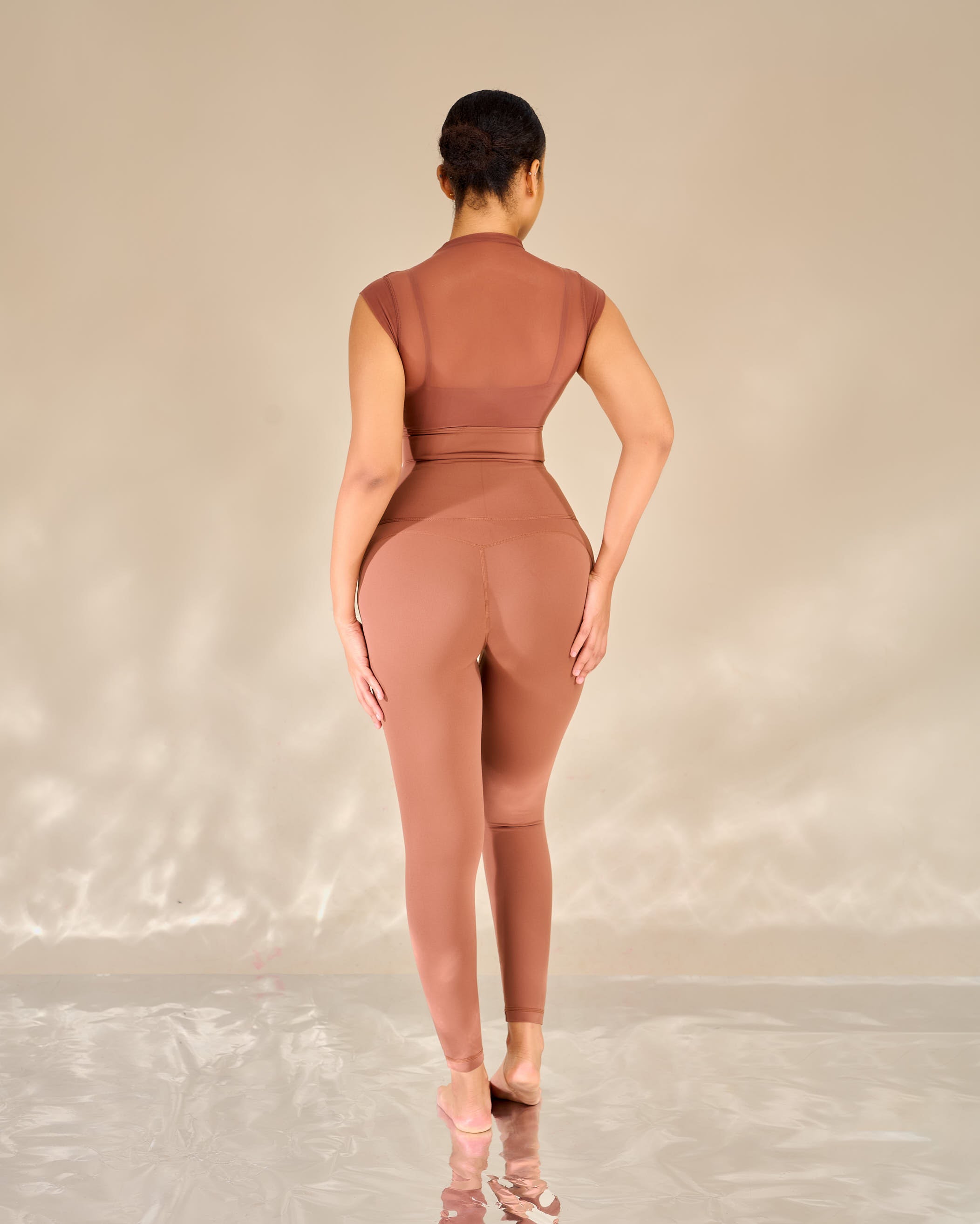 Shia Mesh Detailed Leggings Set