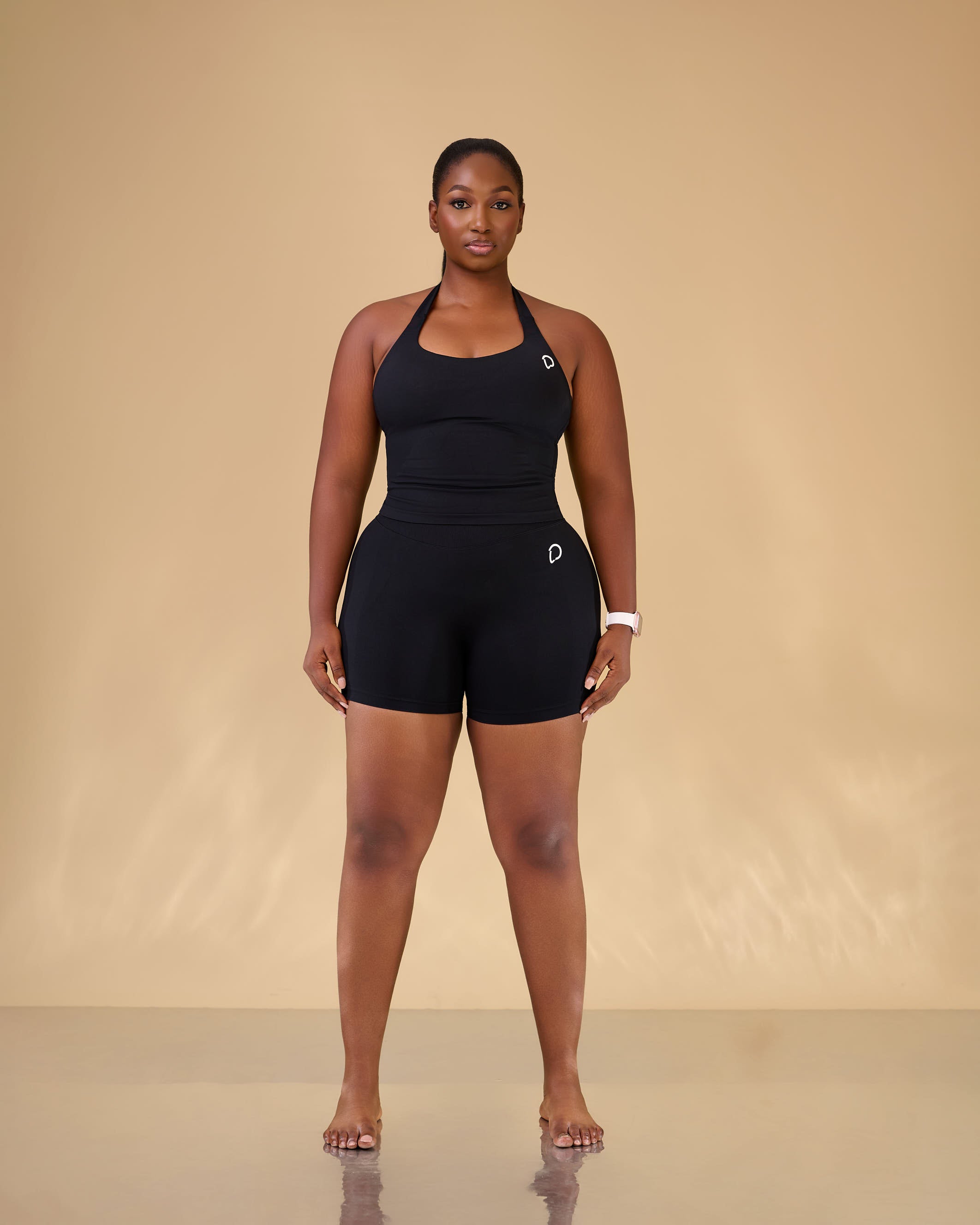 Naya Sculpt Halter Shorts Set