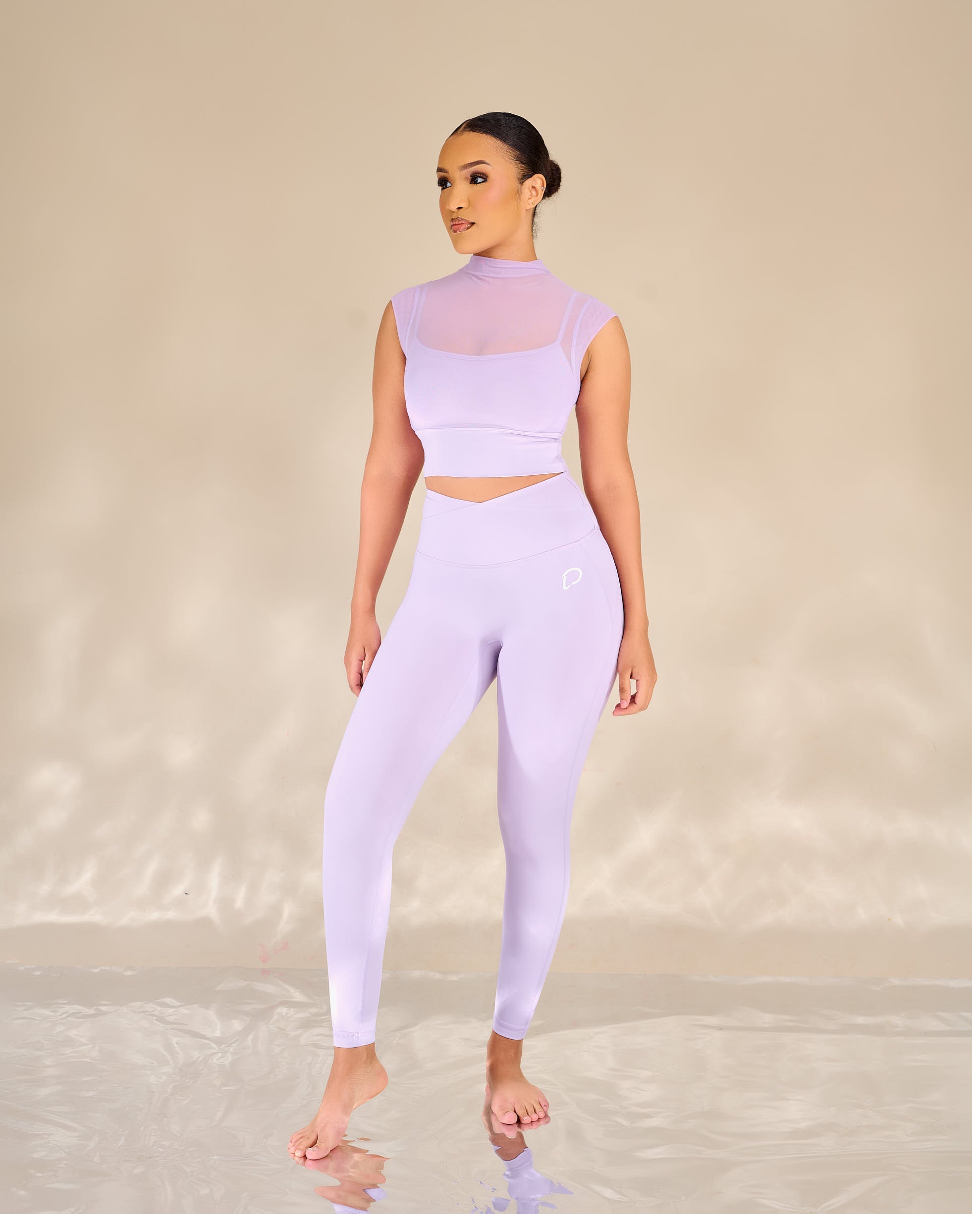 Shia Mesh Detailed Leggings Set