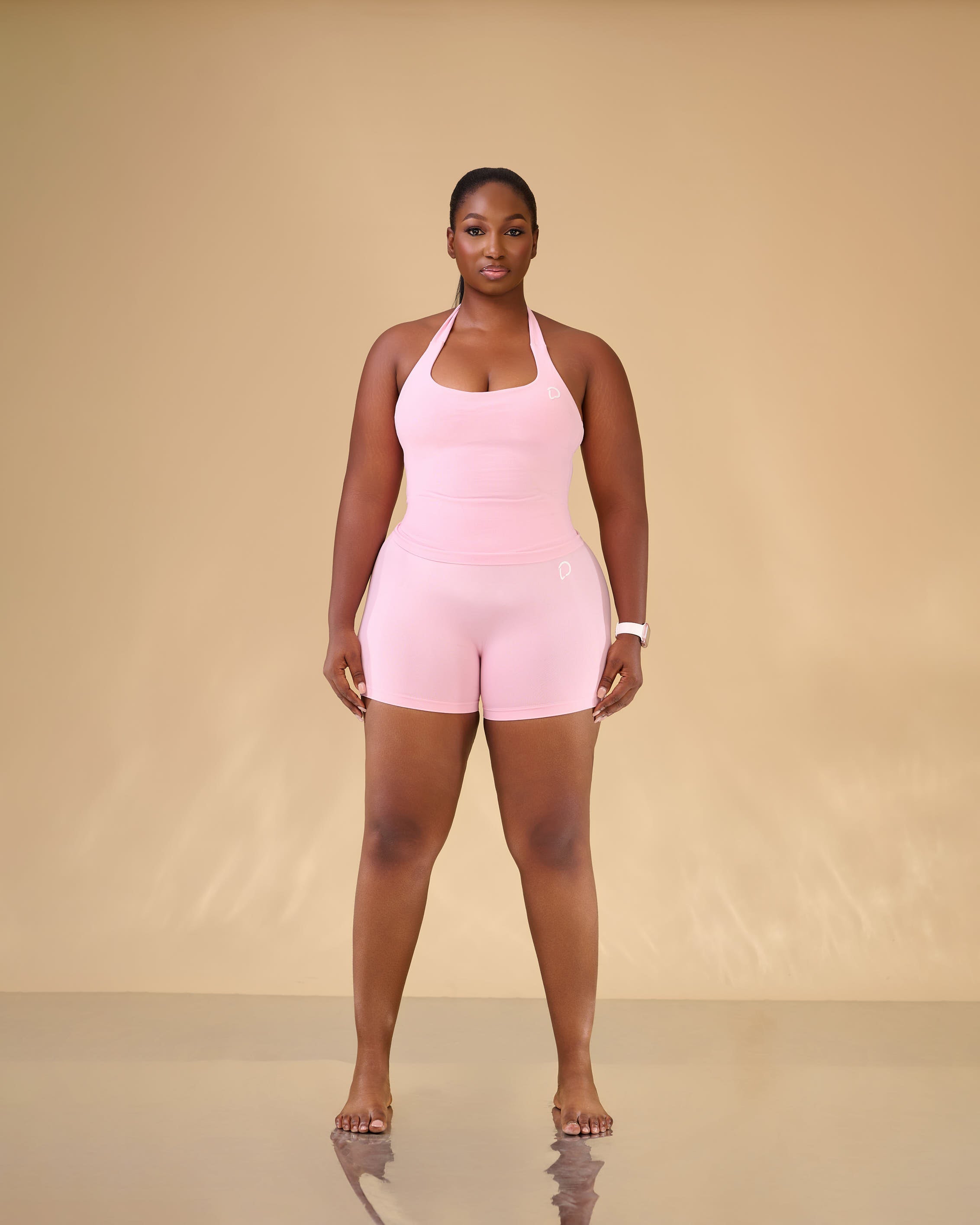 Naya Sculpt Halter Shorts Set