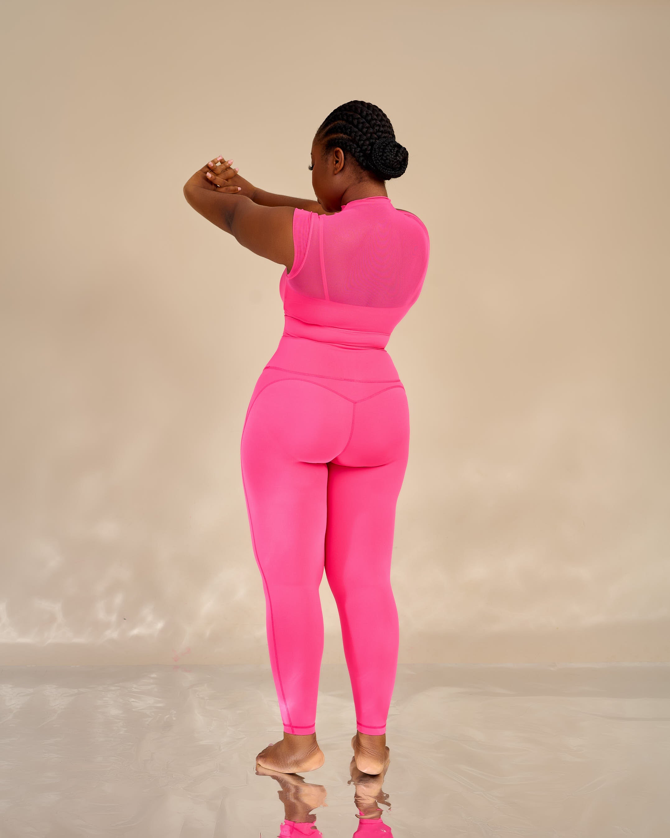 Shia Mesh Detailed Leggings Set