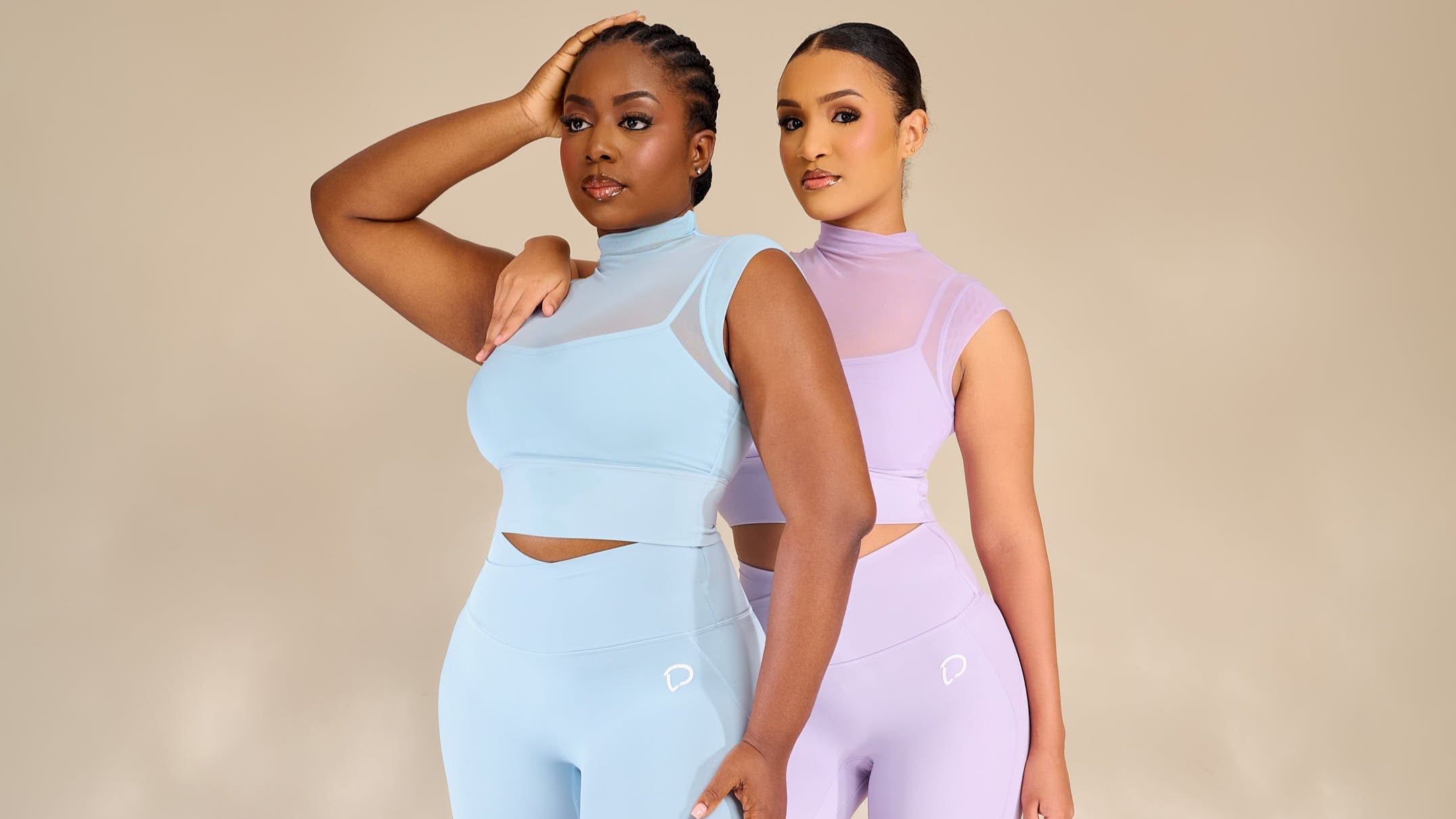 Shia Mesh Detailed Leggings Set