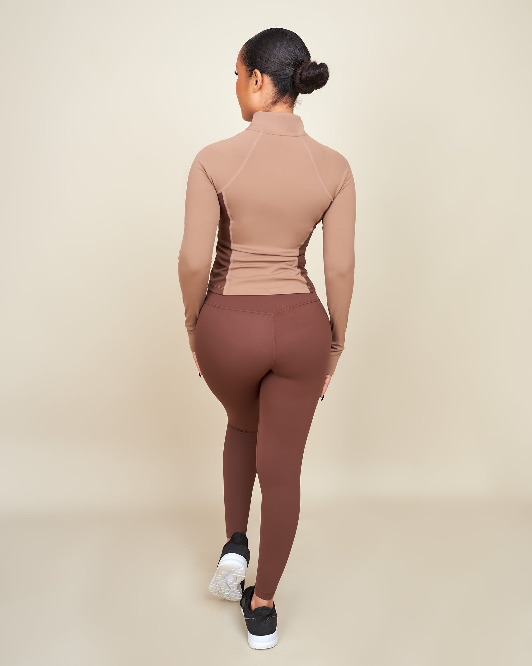 Jenaiah Neutral Blend High Impact Leggings Set