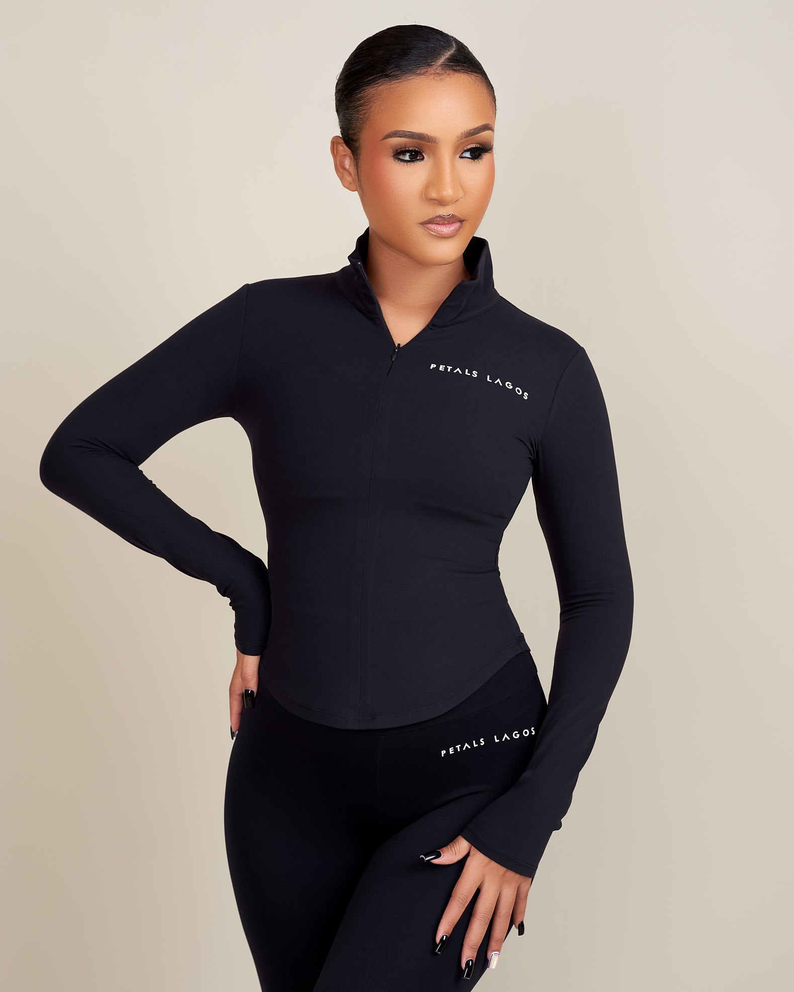 Jiana Midway Zip Up Top