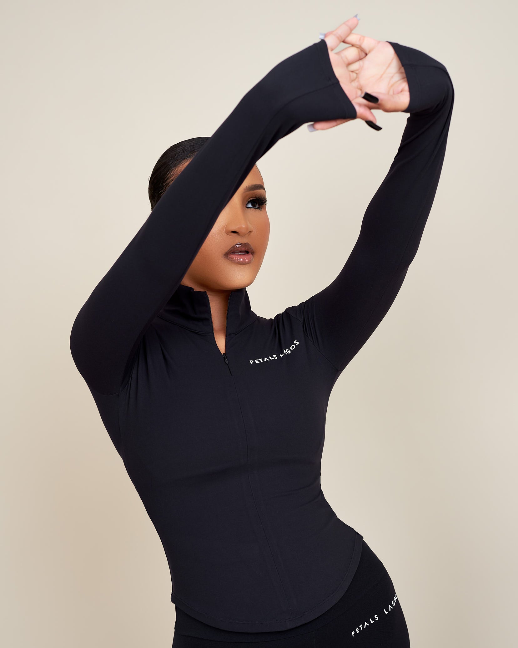 Jiana Midway Zip Up Top