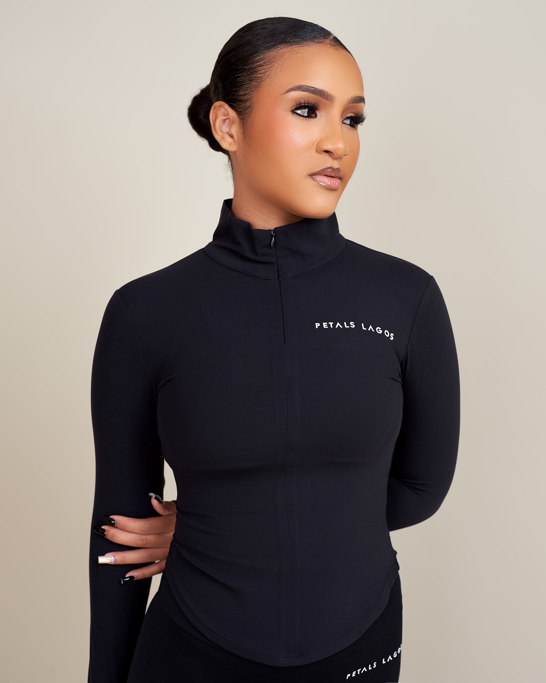 Jiana Midway Zip Up Top