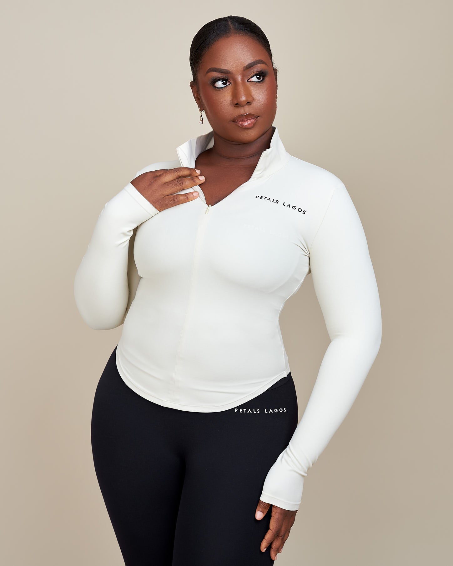 Jiana Midway Zip Up Top