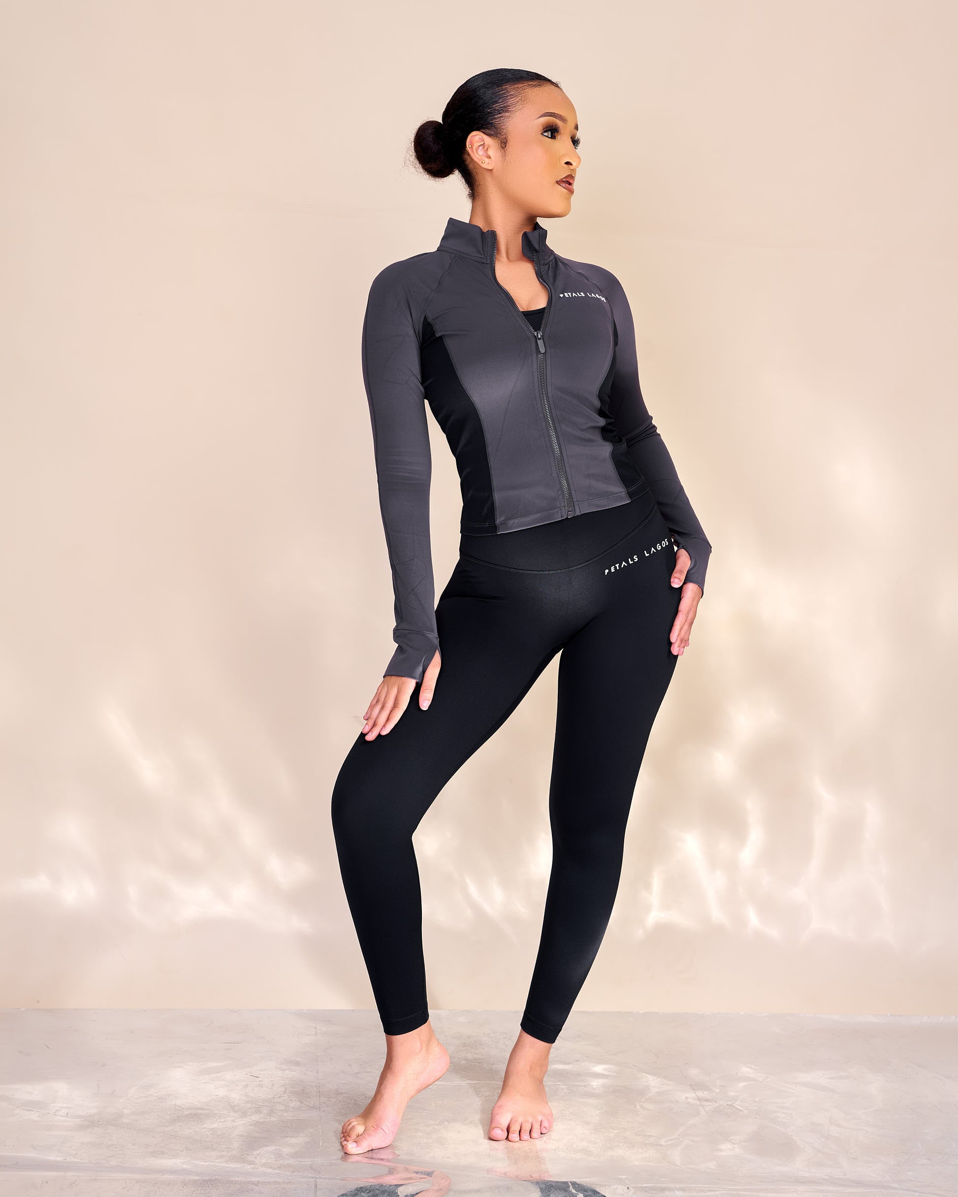 Jenaiah Neutral Blend High Impact Leggings Set