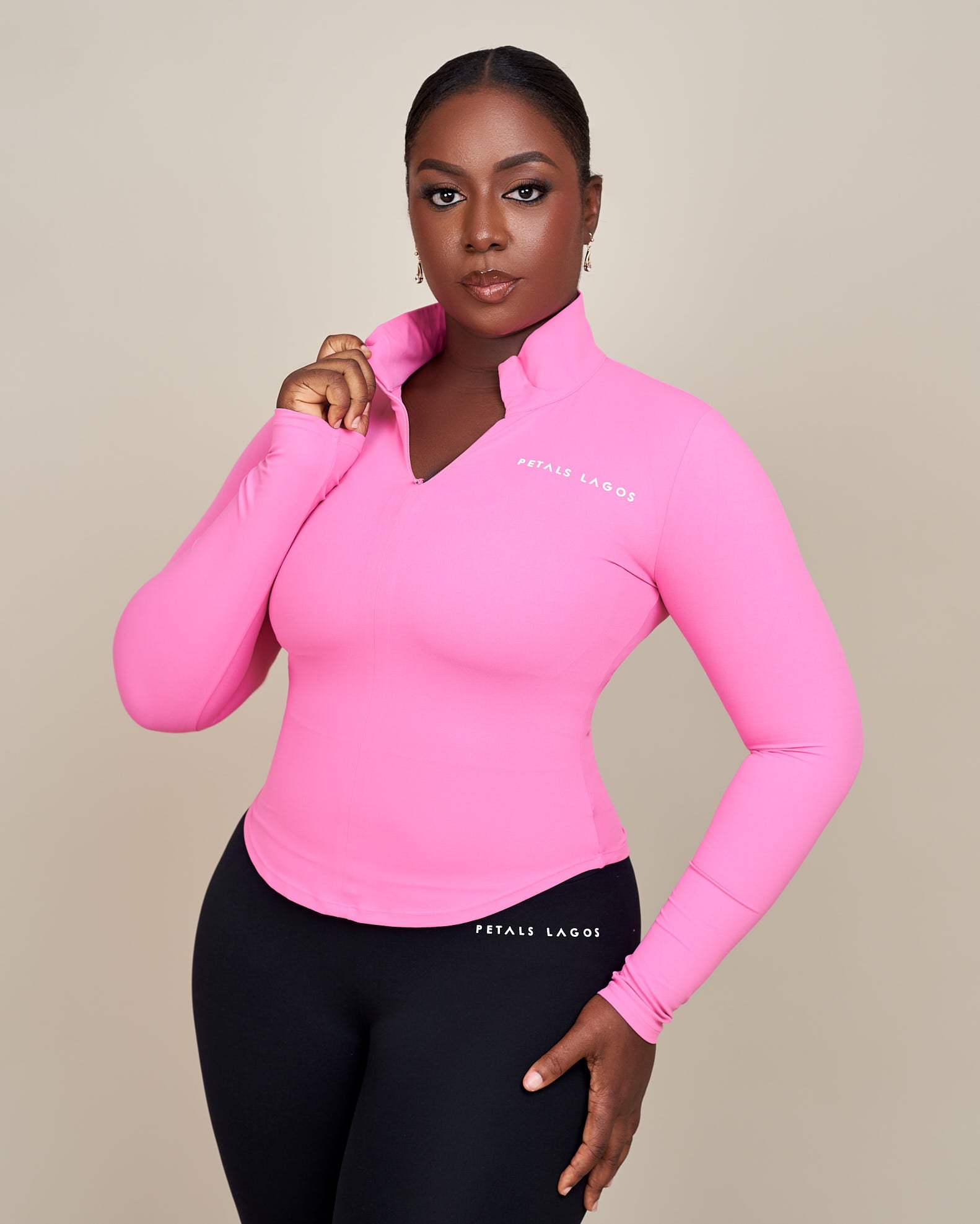 Jiana Midway Zip Up Top