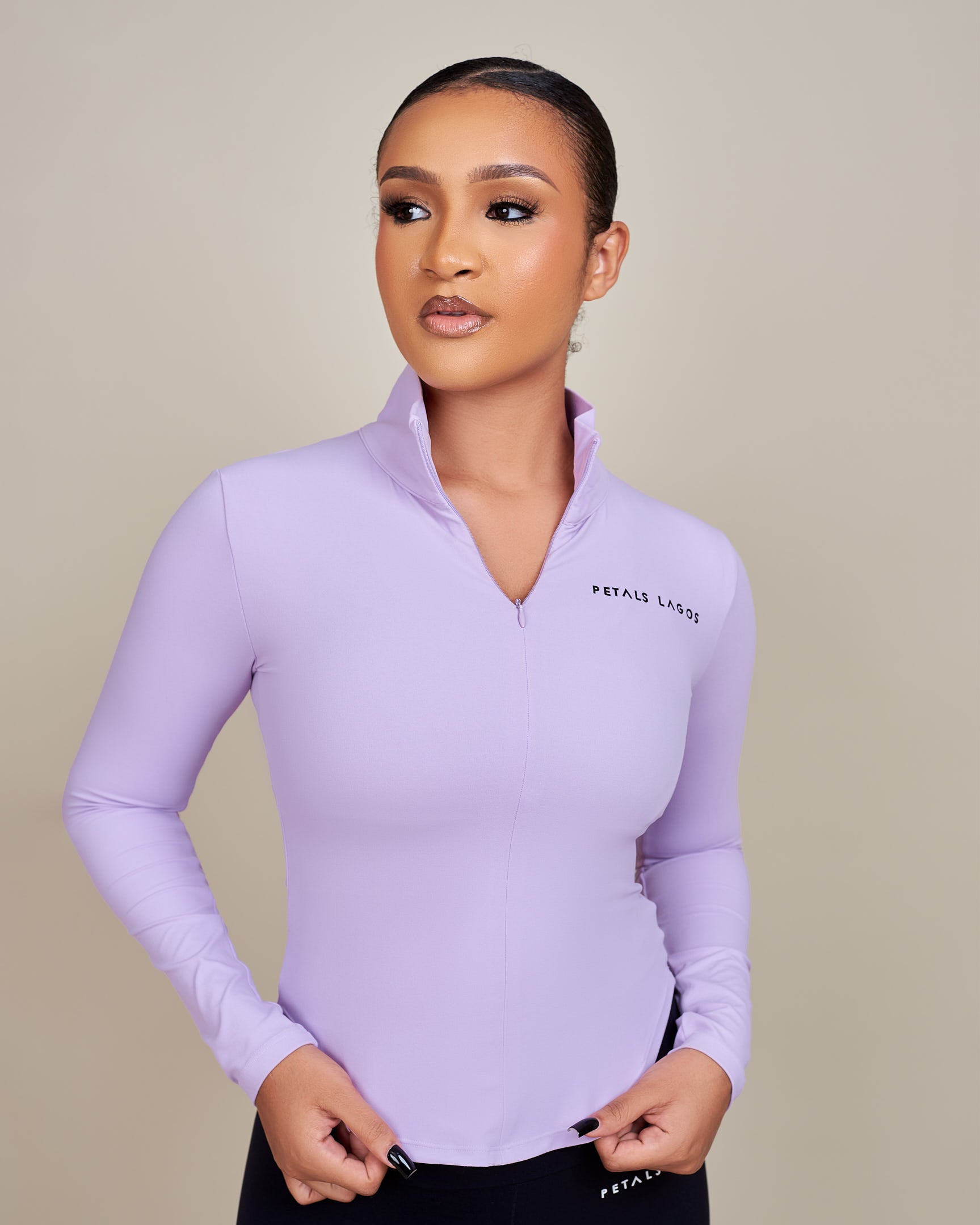 Jiana Midway Zip Up Top