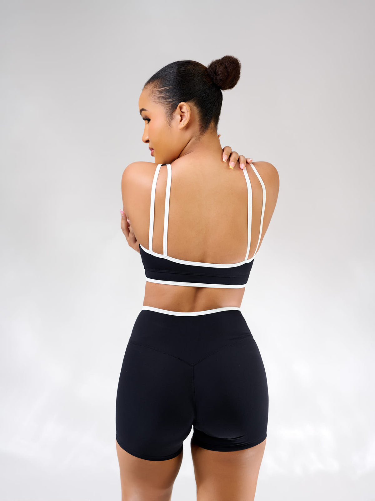 Sade Contrast Sculpt Shorts Set