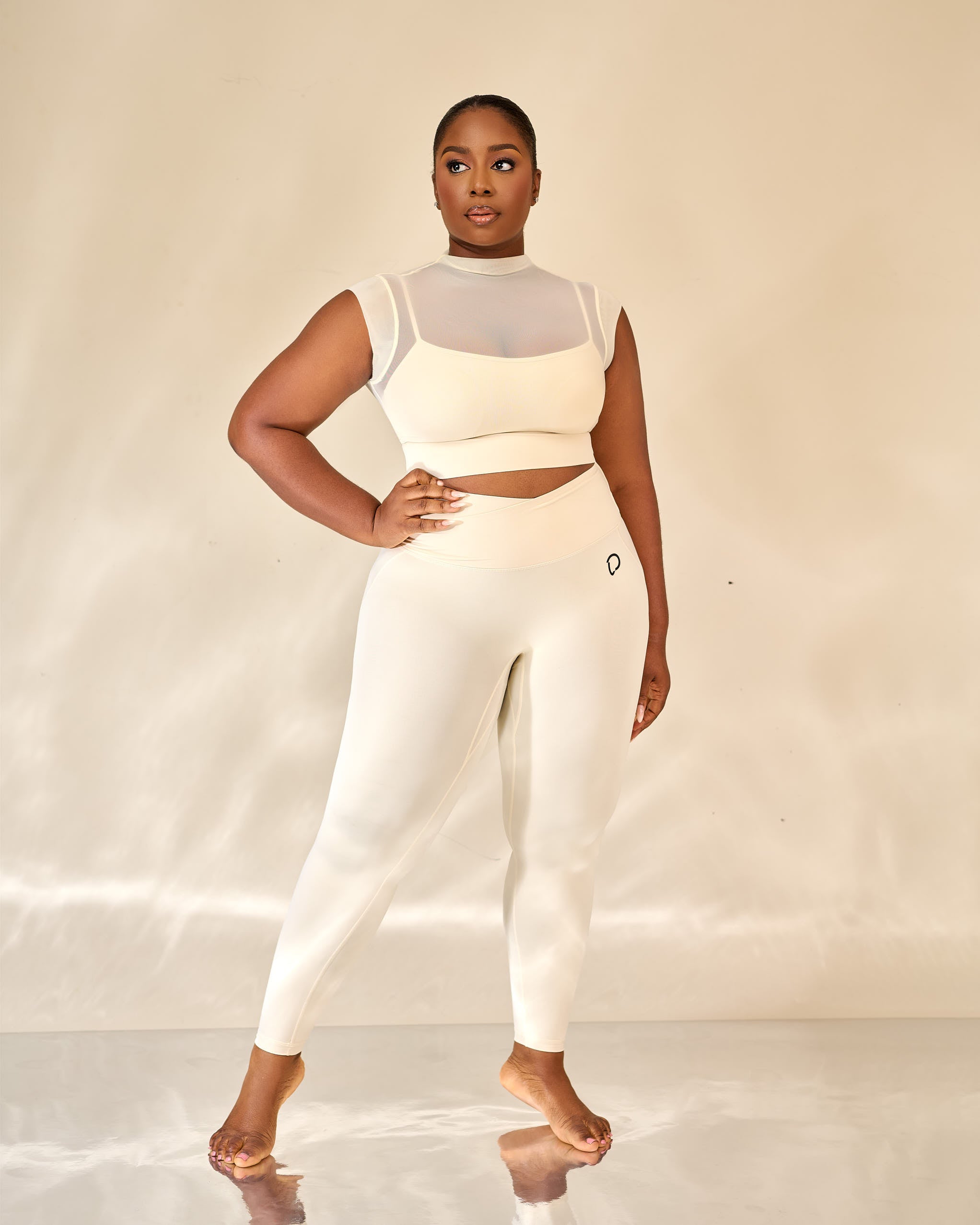 Shia Mesh Detailed Leggings Set