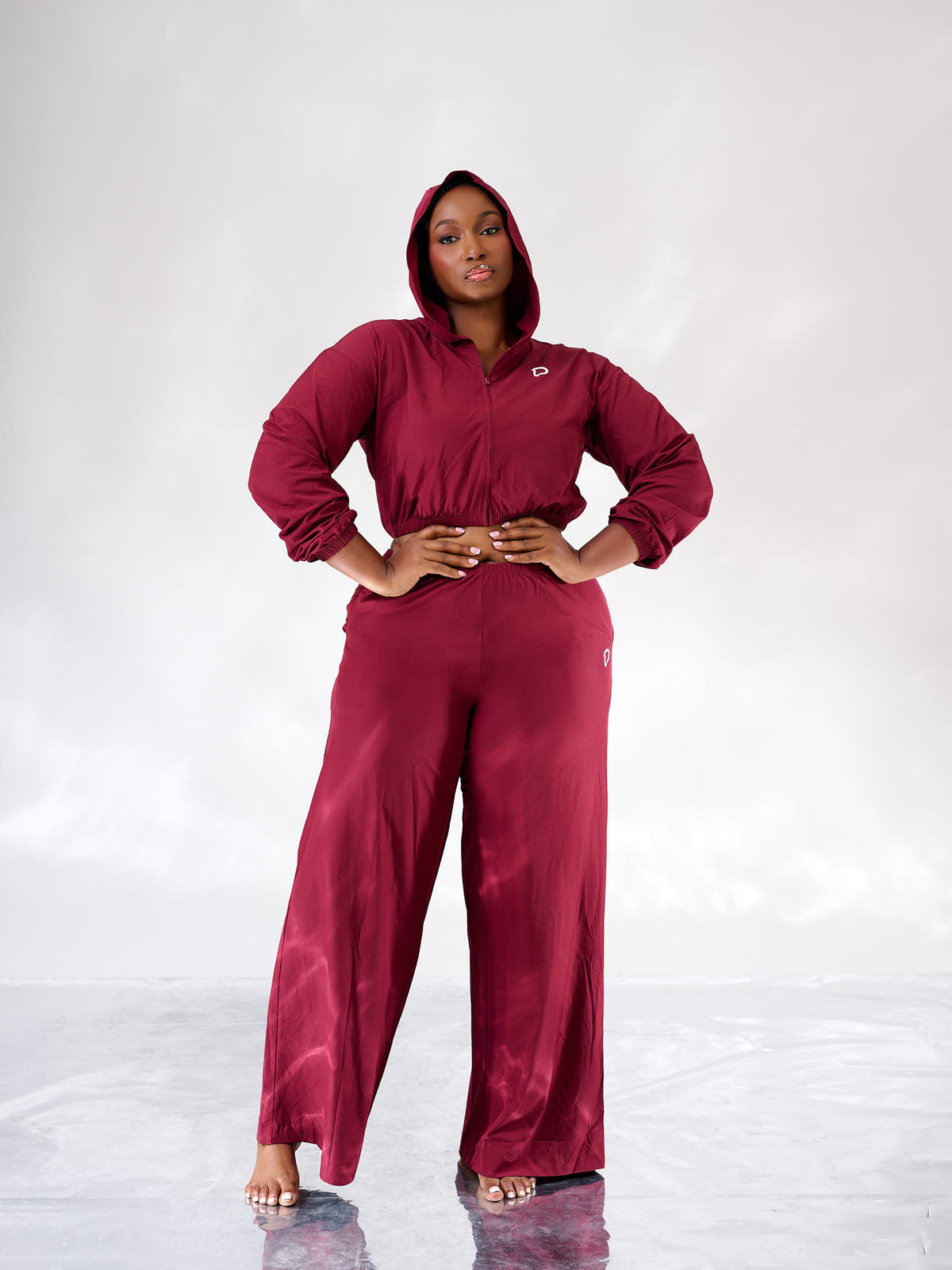 Ivie Cropped Hooded Track Set