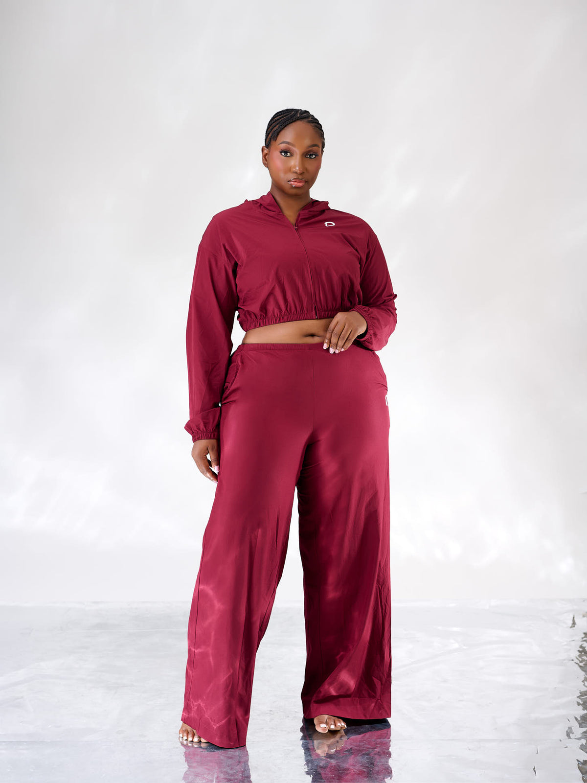 Ivie Cropped Hooded Track Set