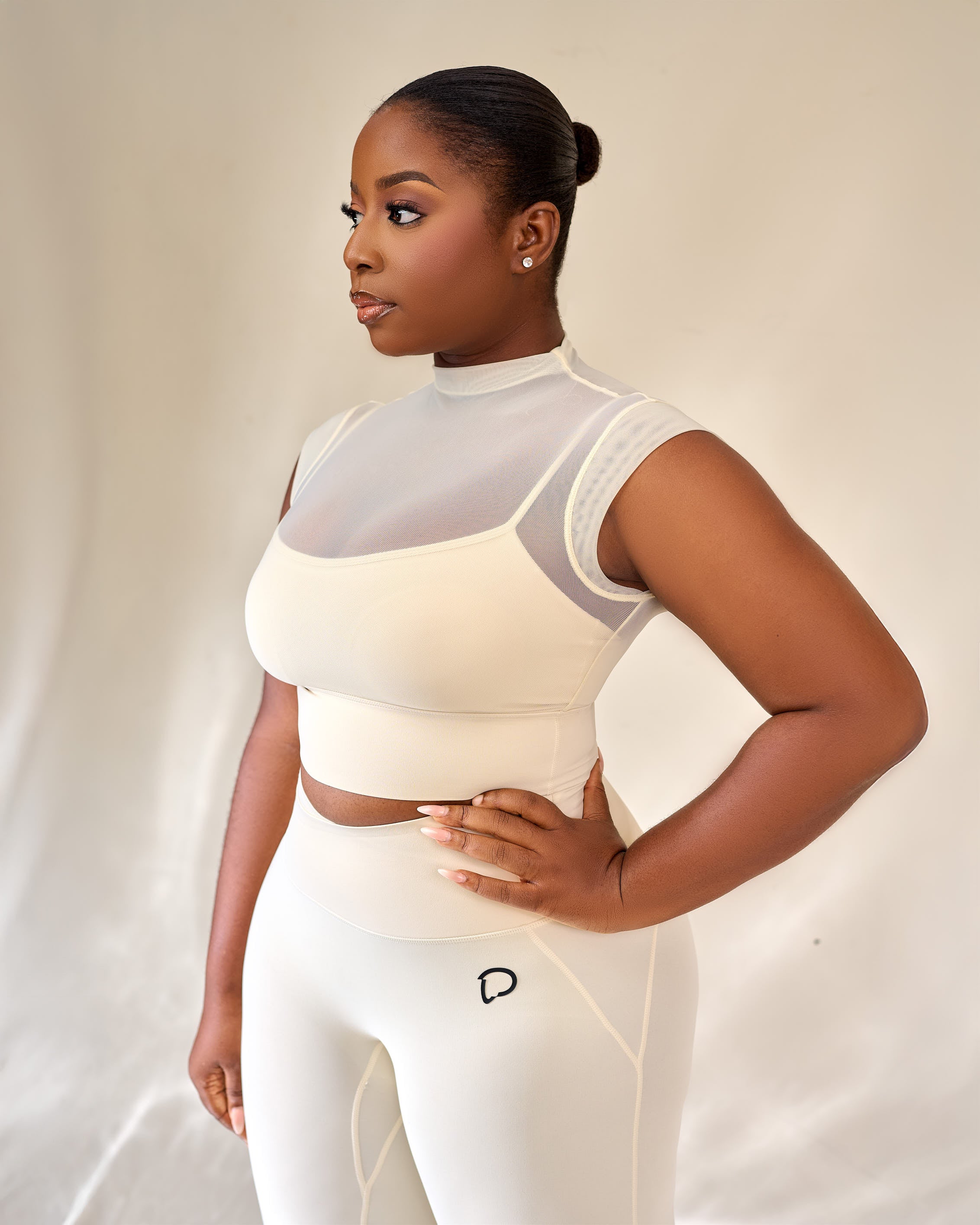 Shia Mesh Detailed Leggings Set