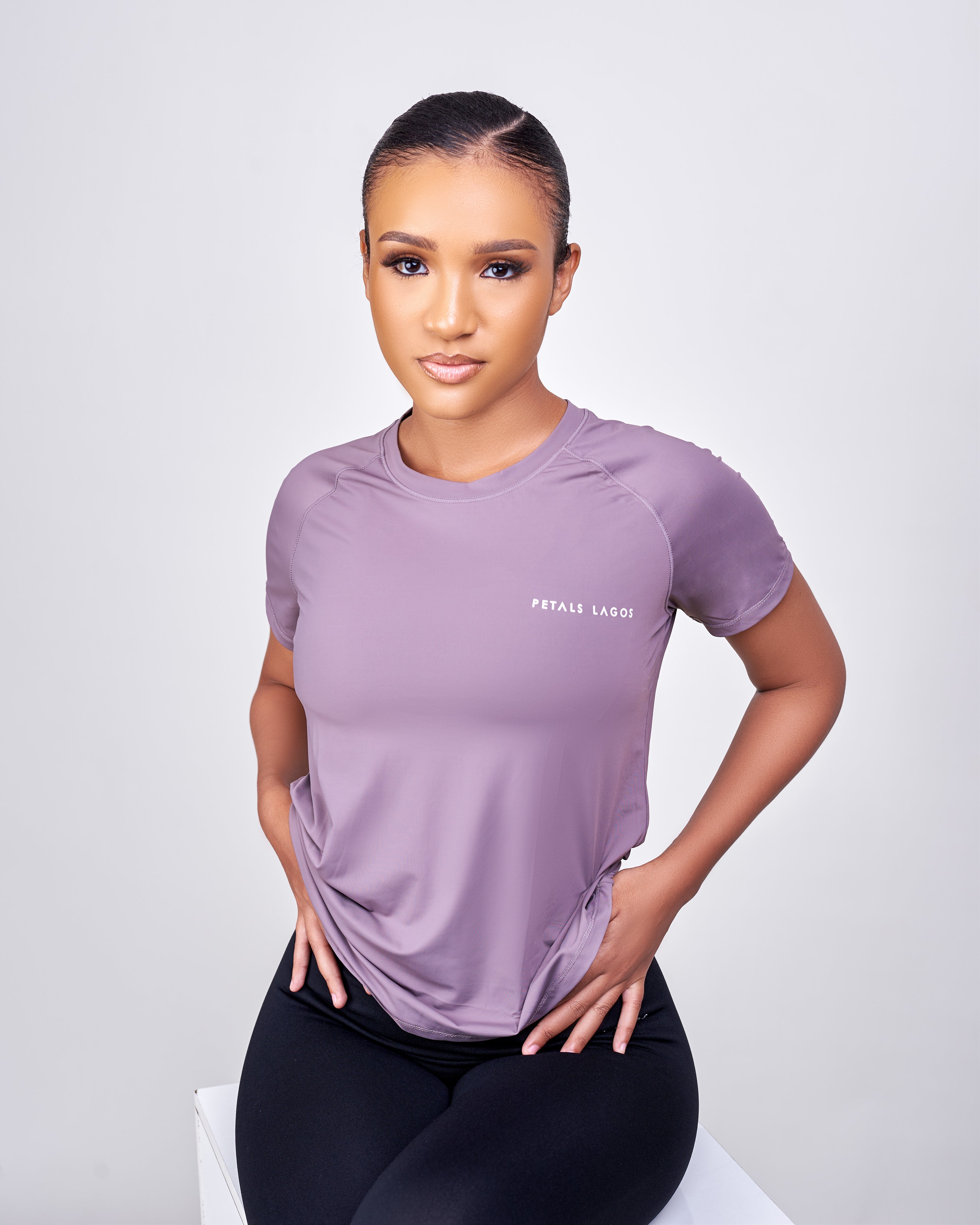 Zinnie Mesh Detail Loose Fit Short - Sleeve Oversized Top